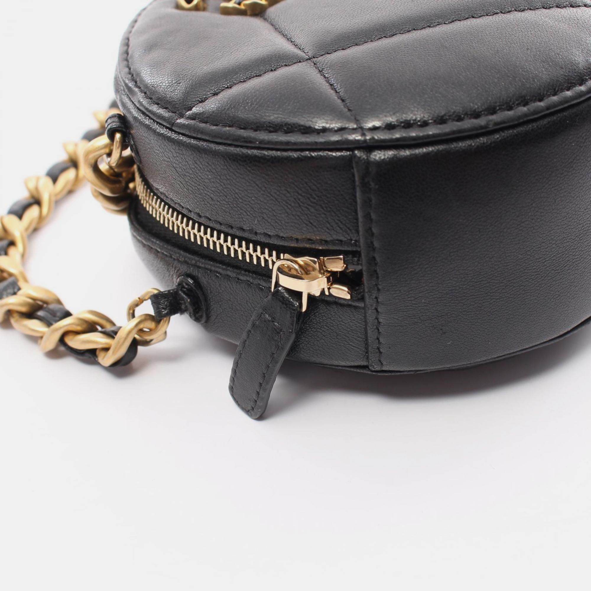 Chanel Lambskin Black Chanel 19 Matelasse Shoulder Bag