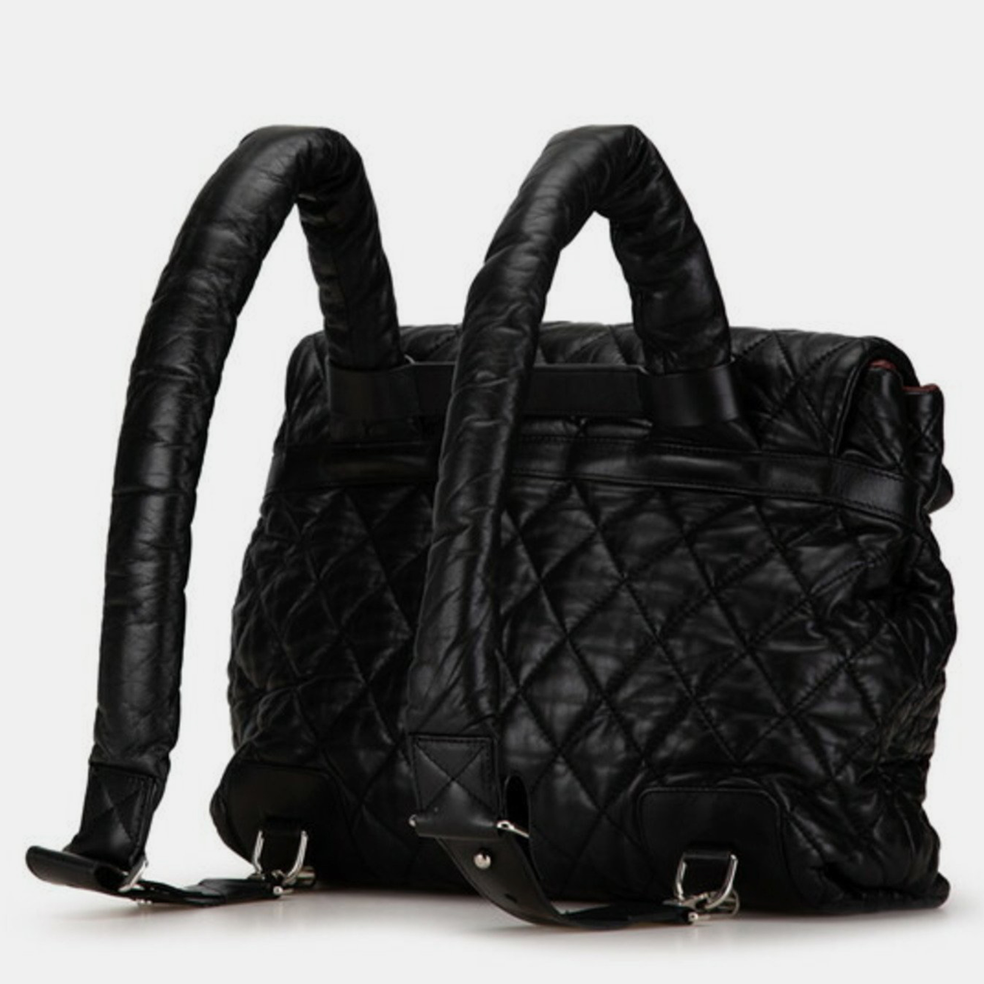 Chanel Black Lambskin Coco Cocoon Mark Backpack