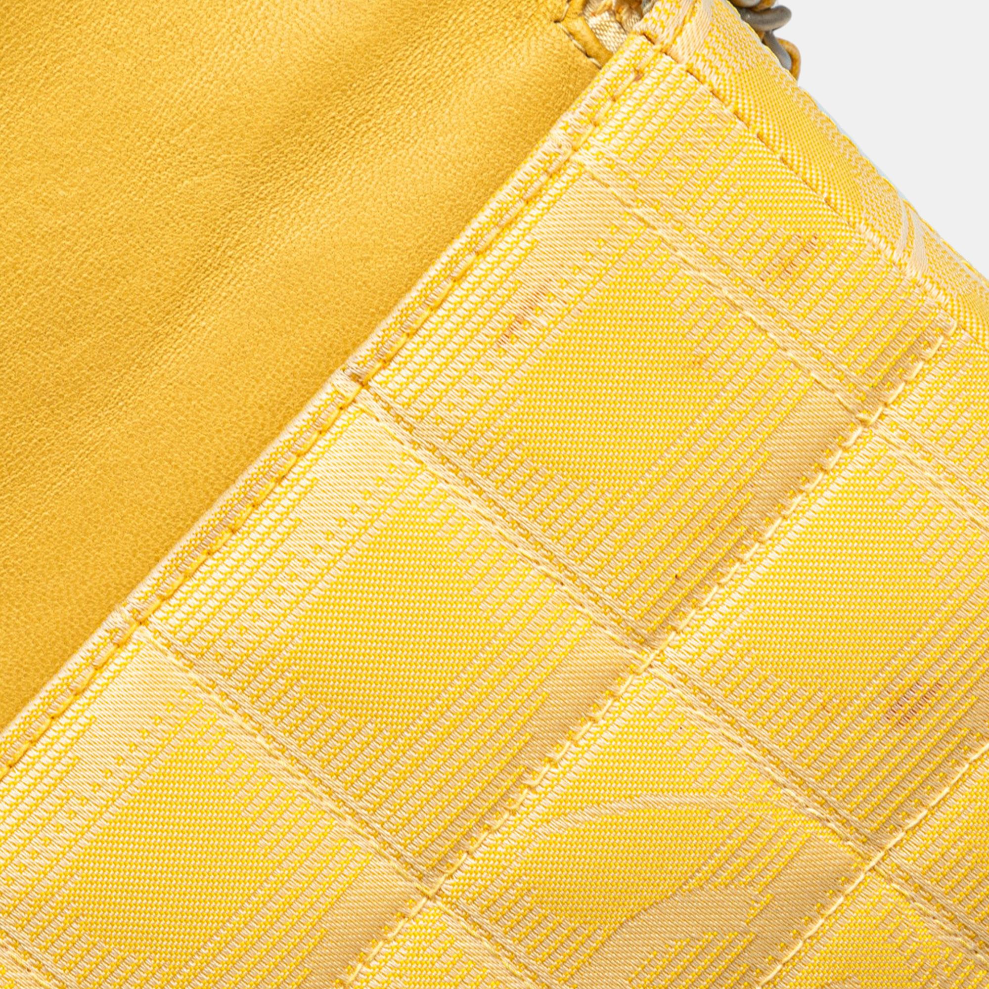 Chanel Yellow New Travel Line Nylon East West Flap