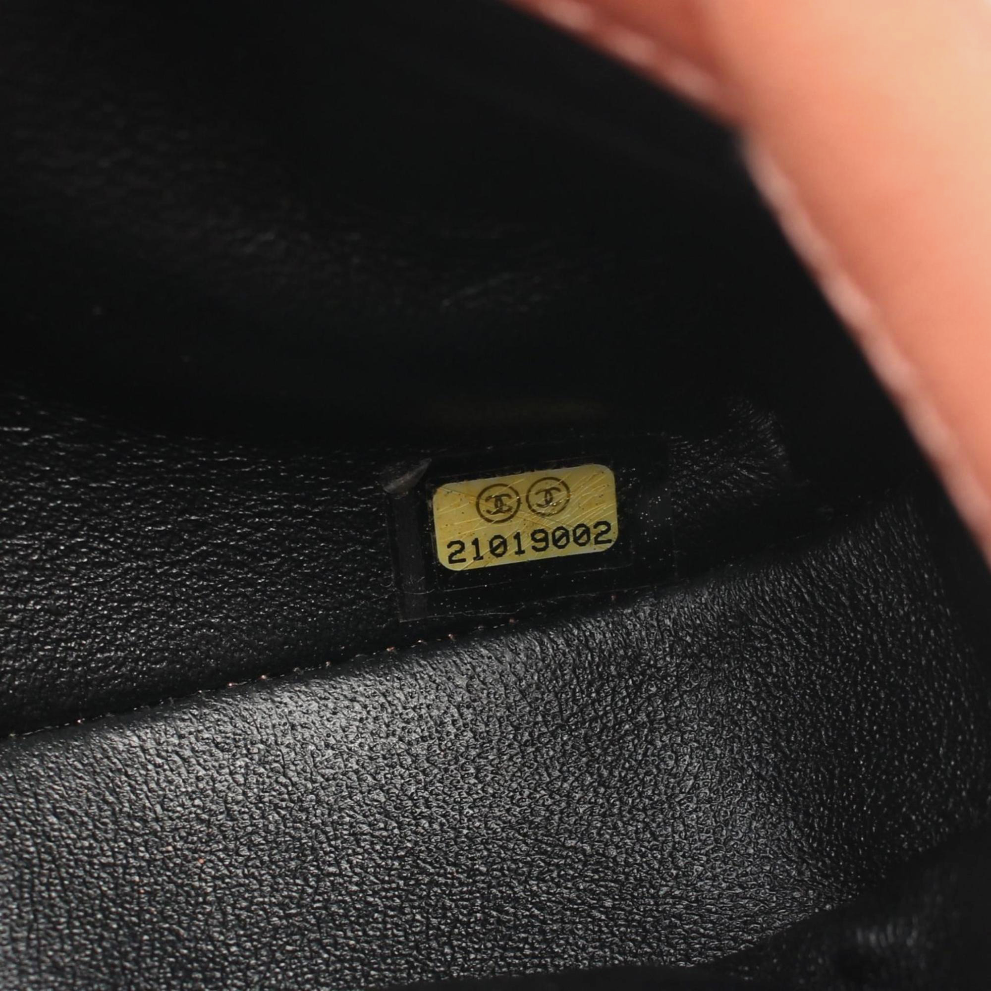 Chanel Leather Brown Black Shoulder Bag