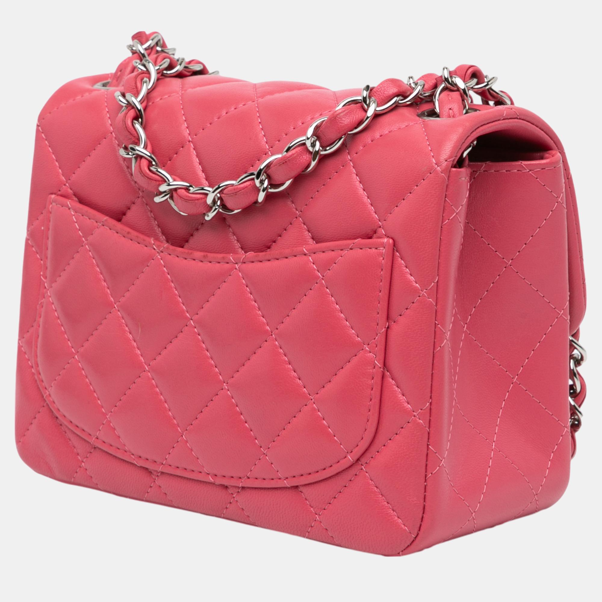 Chanel Mini Square Classic Lambskin Single Flap