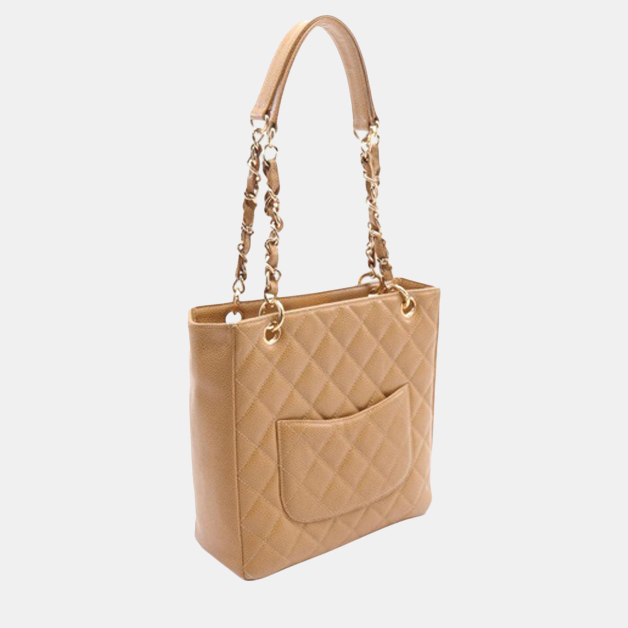 Chanel Caviar Petite Shopping Tote