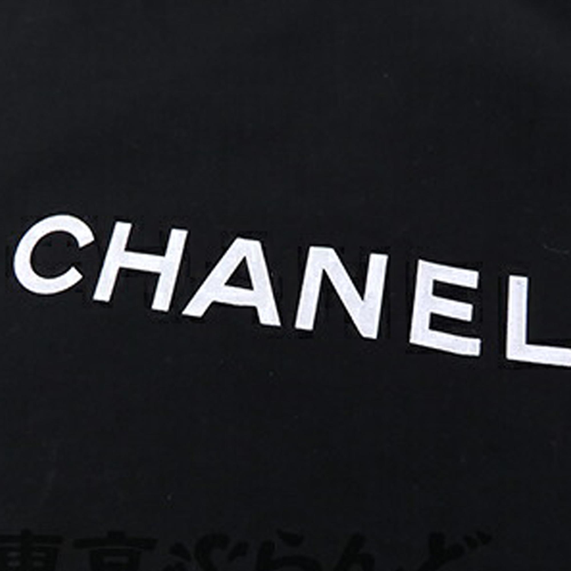 Chanel Large Camellia Printed Canvas Shopper Tote