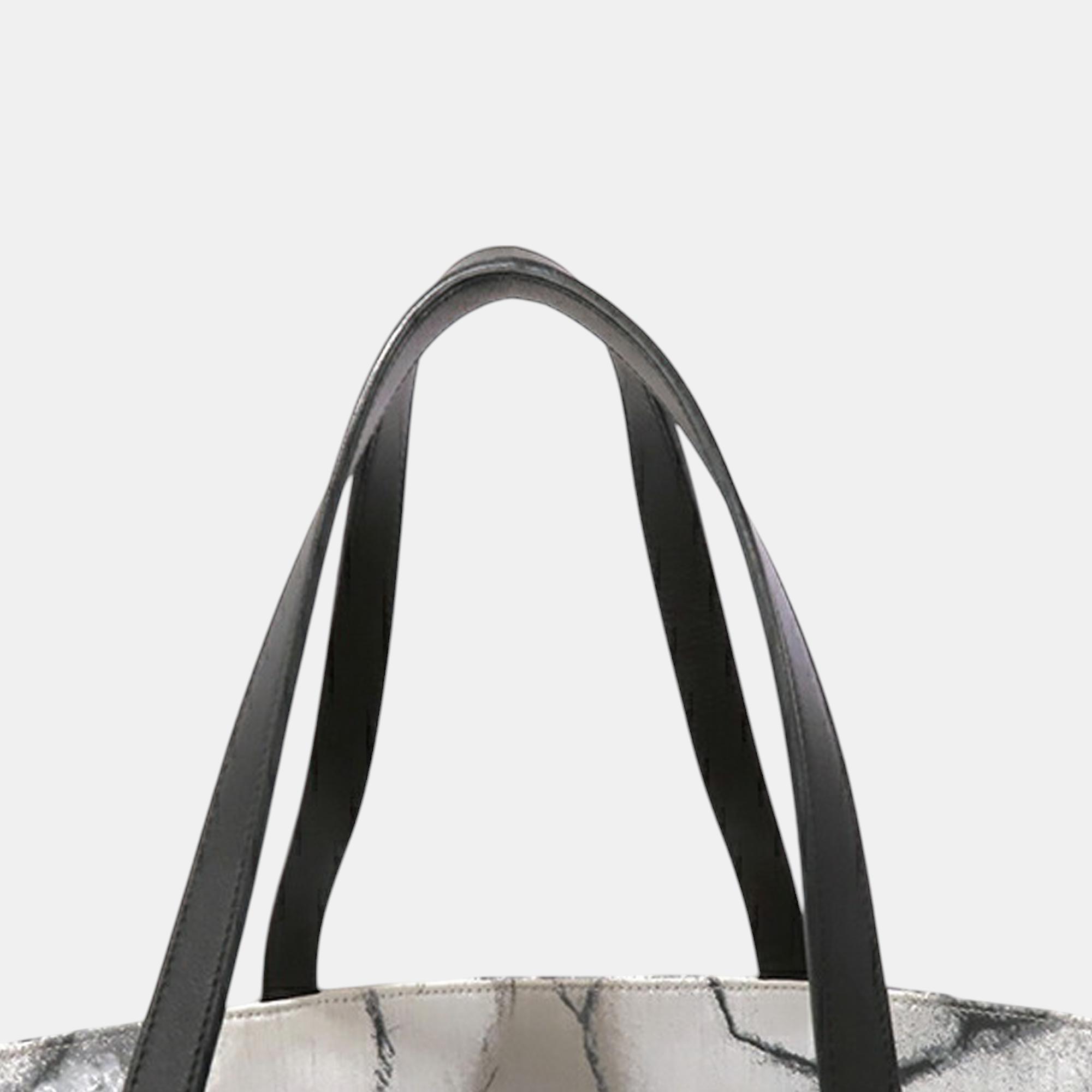 Chanel Large Camellia Printed Canvas Shopper Tote