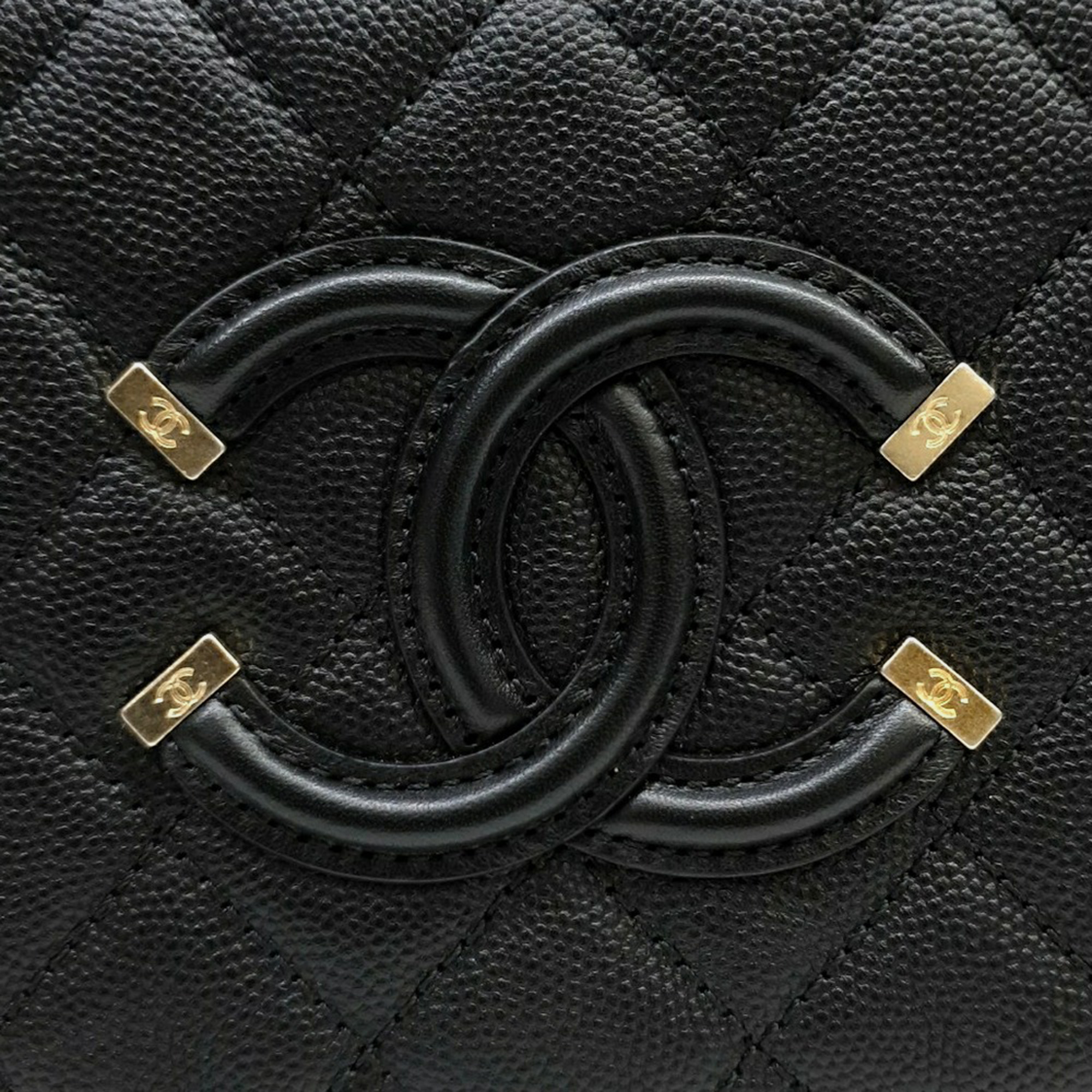 Chanel Caviar Mini Cosmetic Tote Bag