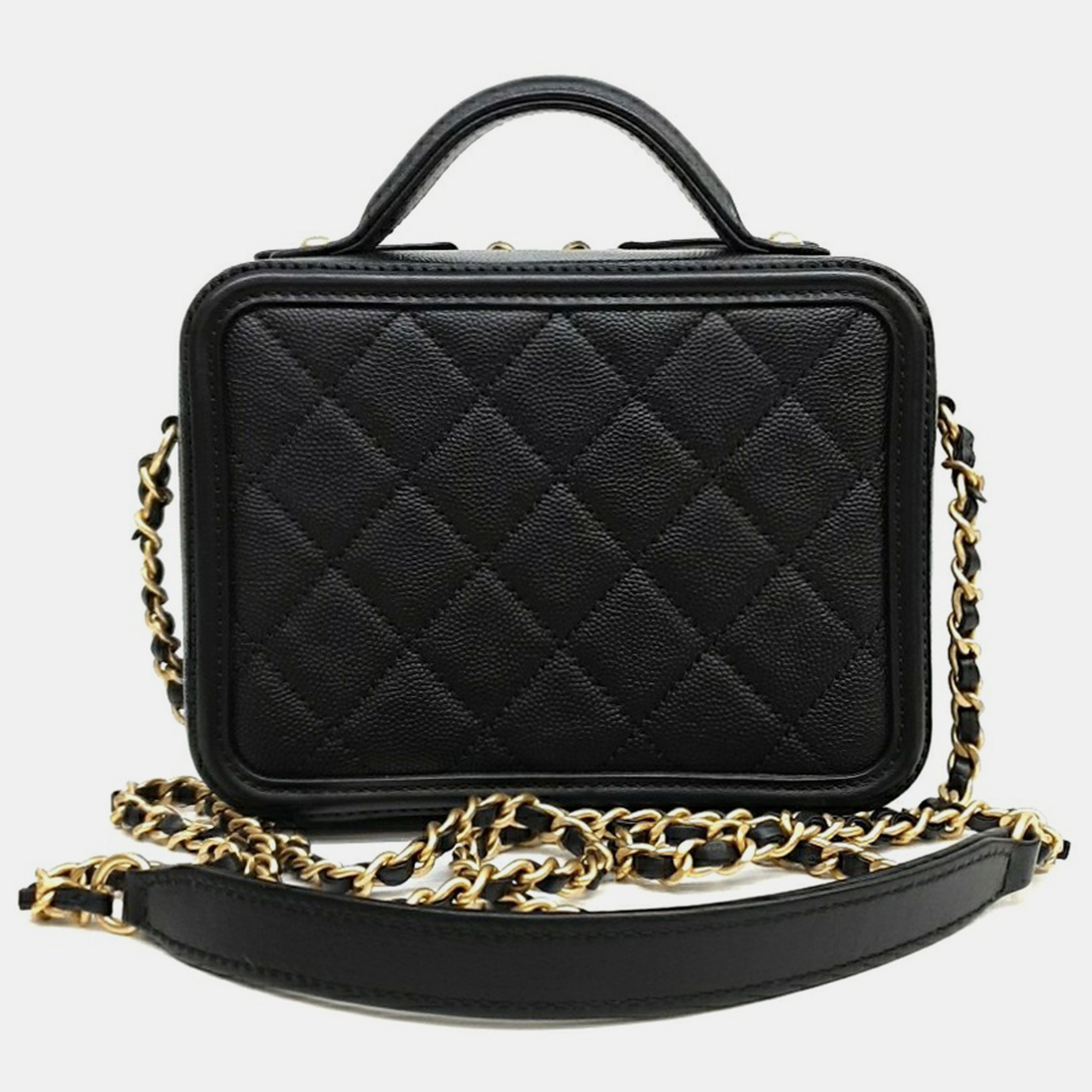 Chanel Caviar Mini Cosmetic Tote Bag