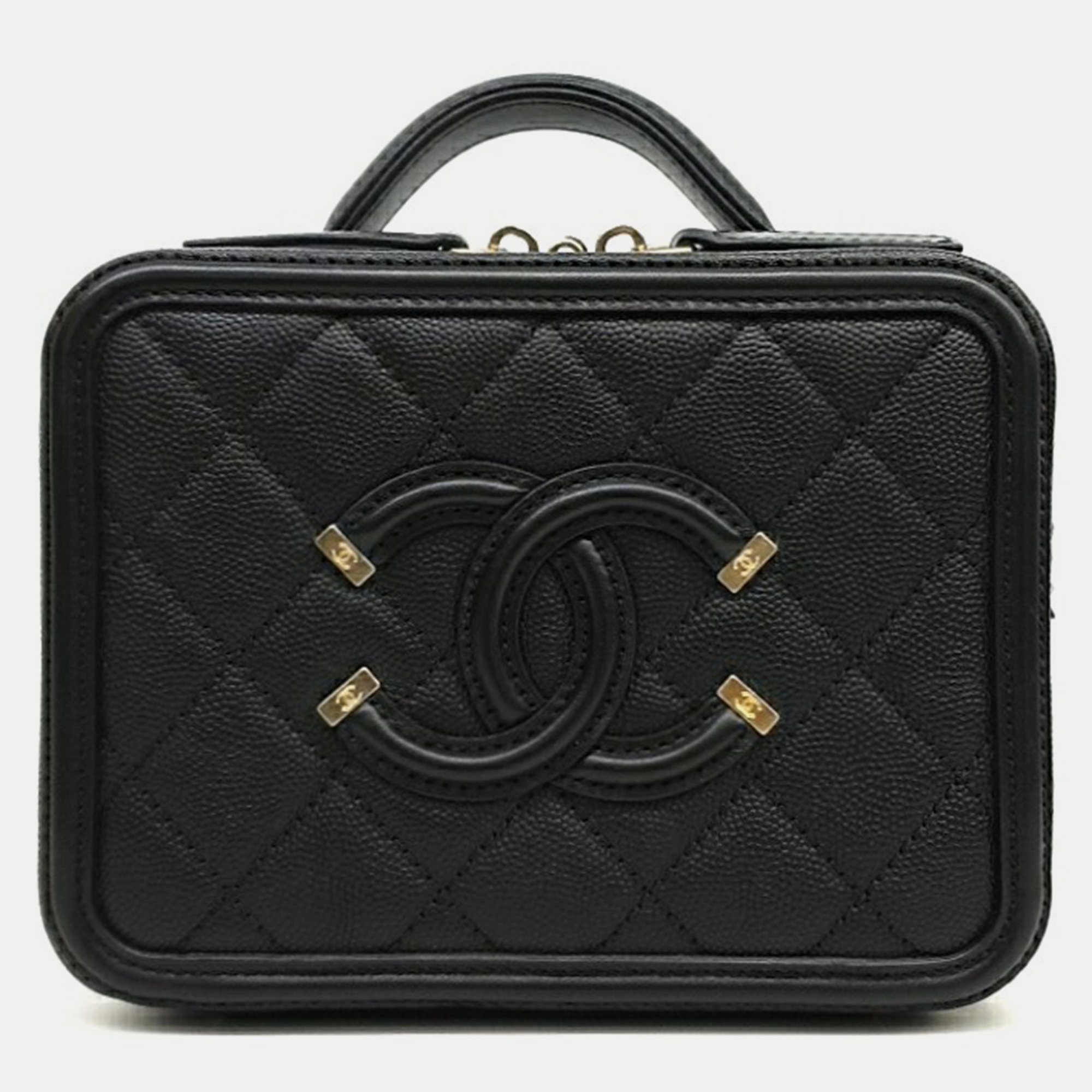 Chanel Caviar Mini Cosmetic Tote Bag