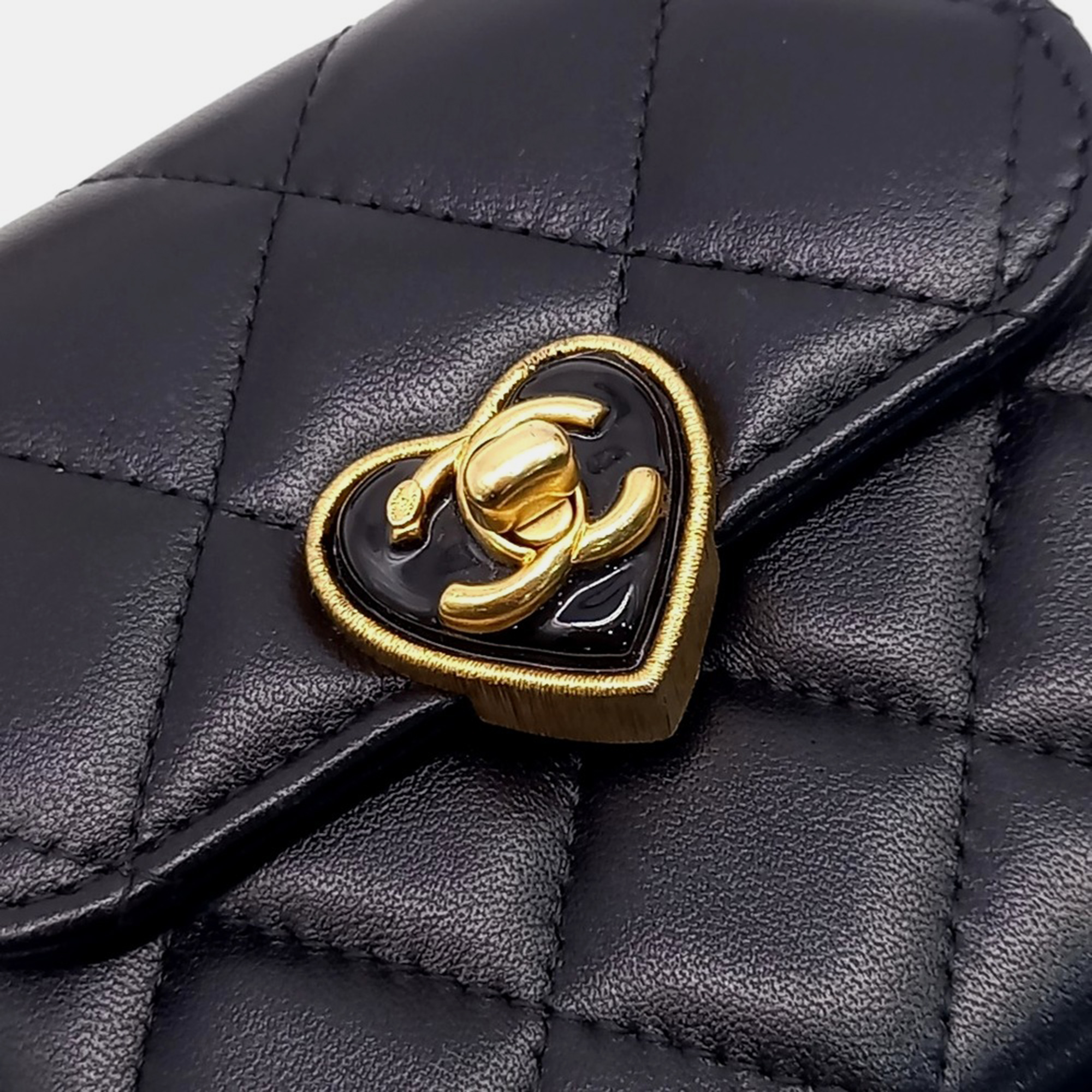 Chanel Mini Heart Chain Crossbody Bag