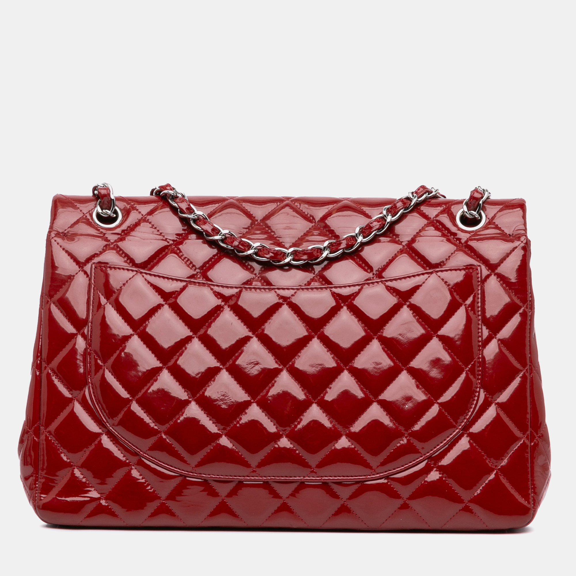 Chanel Maxi Classic Patent Double Flap