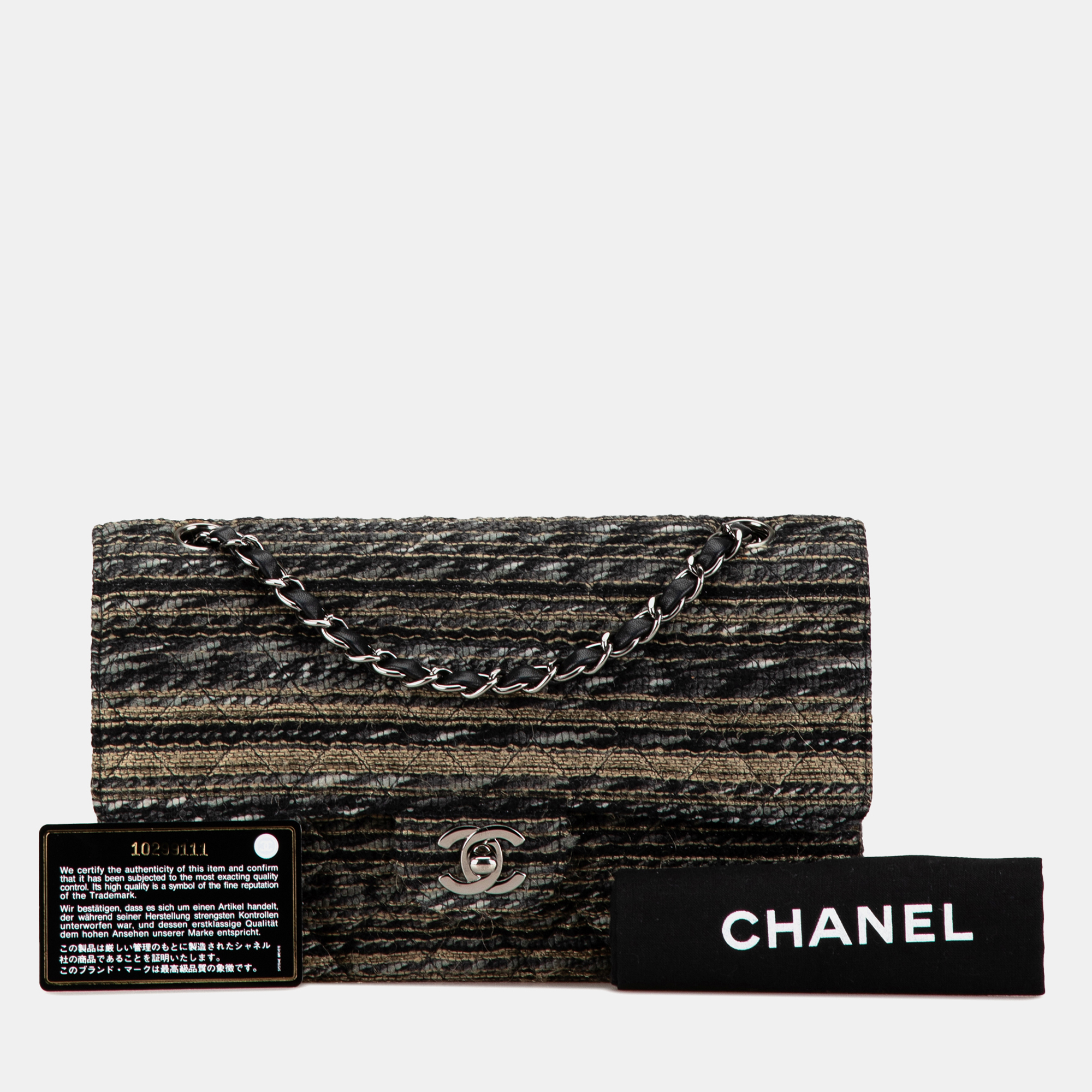 Chanel Medium Classic Tweed Double Flap