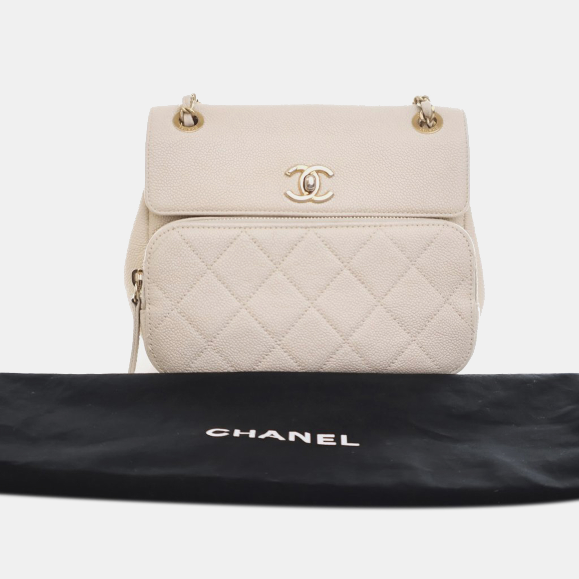 Chanel Caviar Business Affinity Messenger Flap