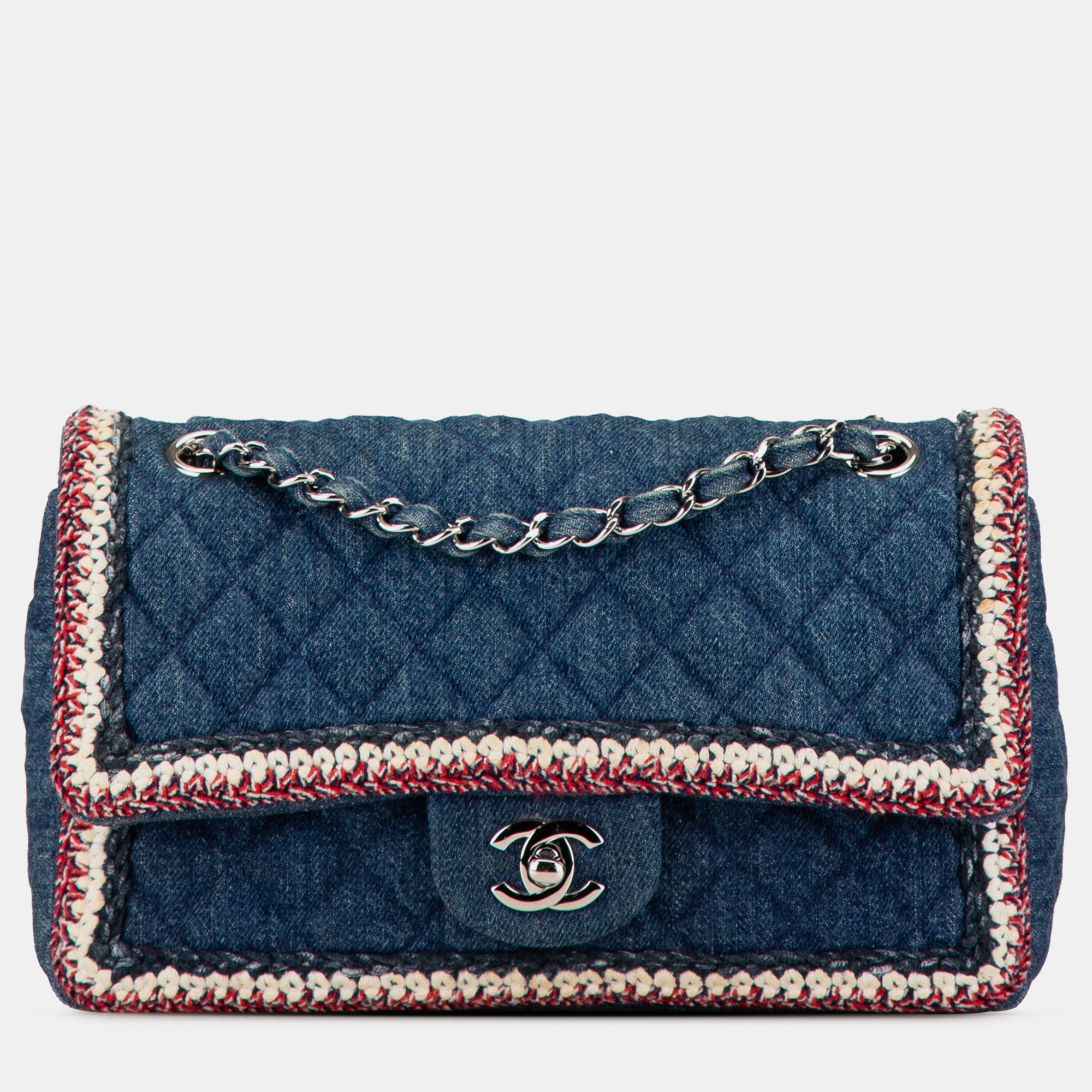 Chanel Medium Denim Braided Flap