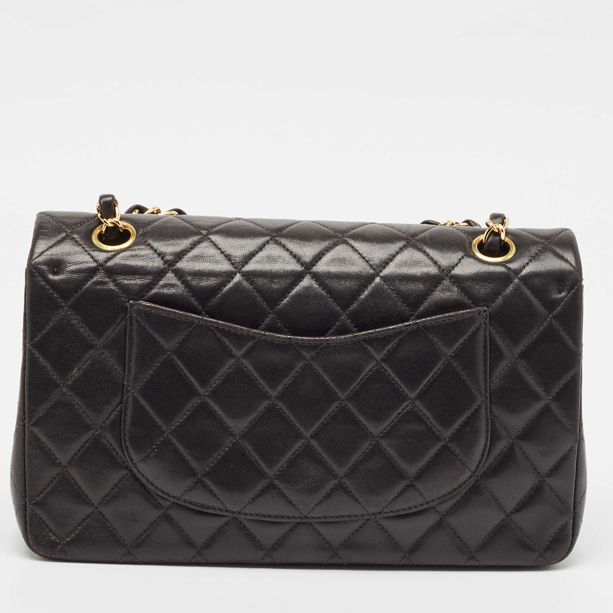 Chanel Black Quilted Leather Small Classic Double Flap Bag