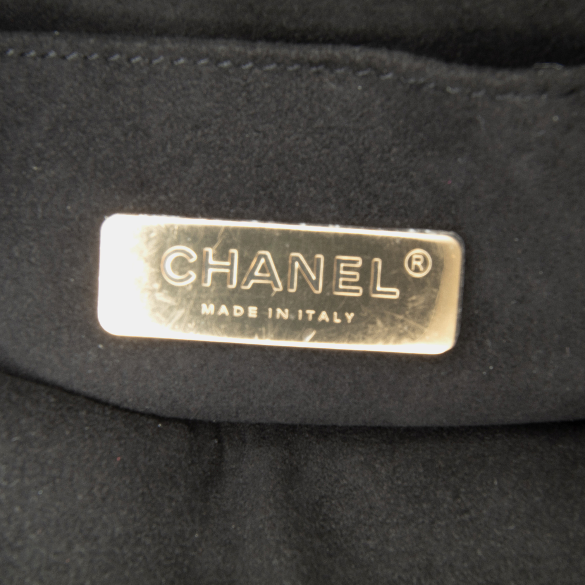 Chanel Gold Leather Chanel Calfskin Kiss Lock Frame Bag