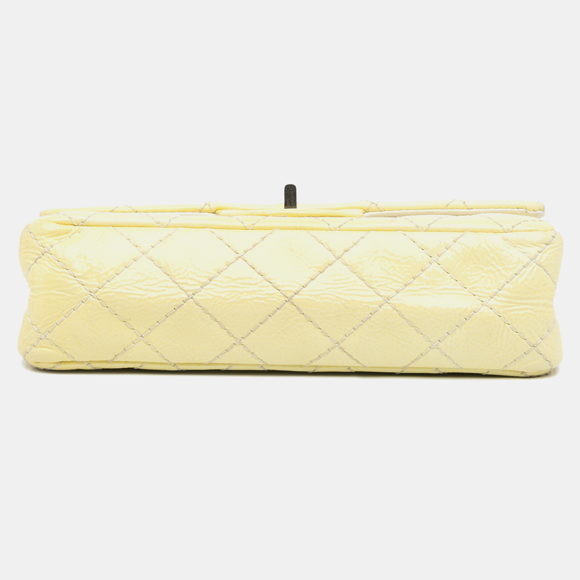 Chanel Yellow Patent Leather Chanel Mini Reissue Patent Flap