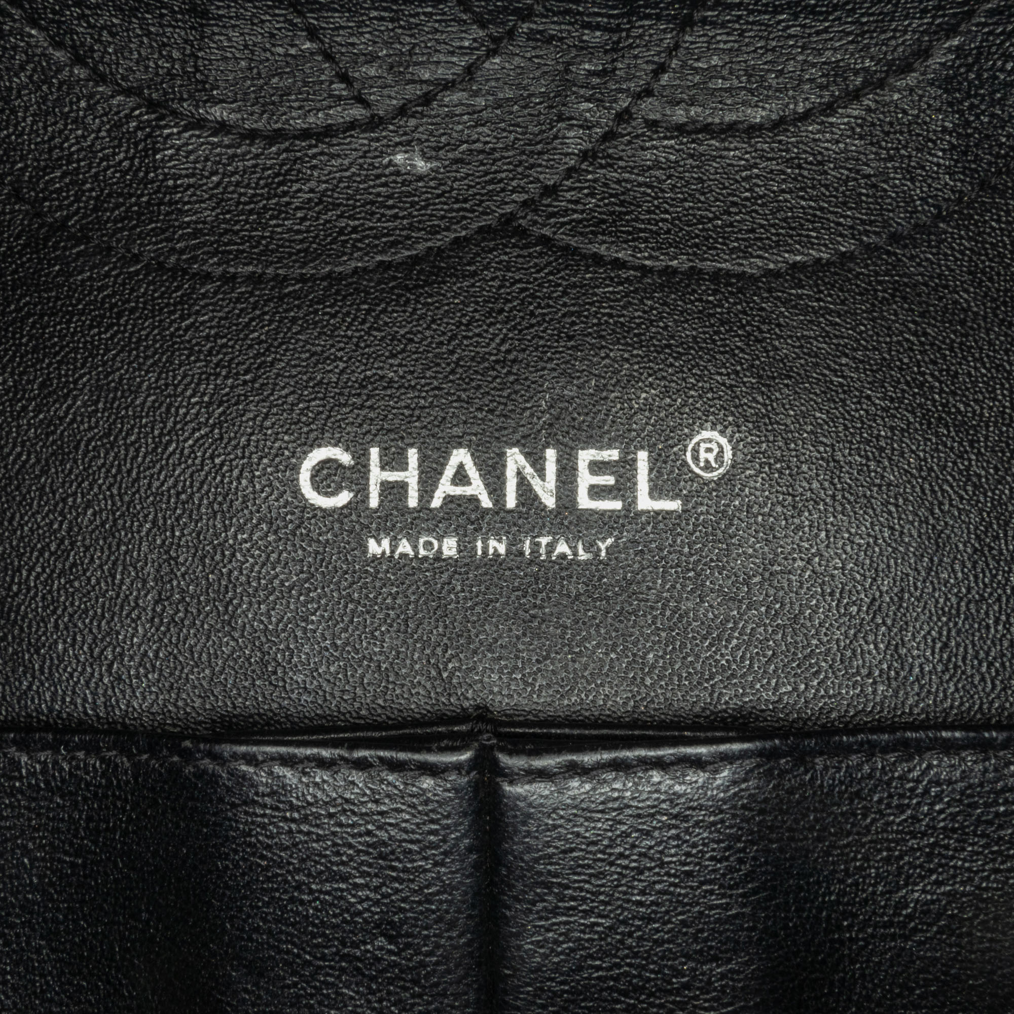 Chanel Black Leather Chanel Jumbo Classic Patent Double Flap