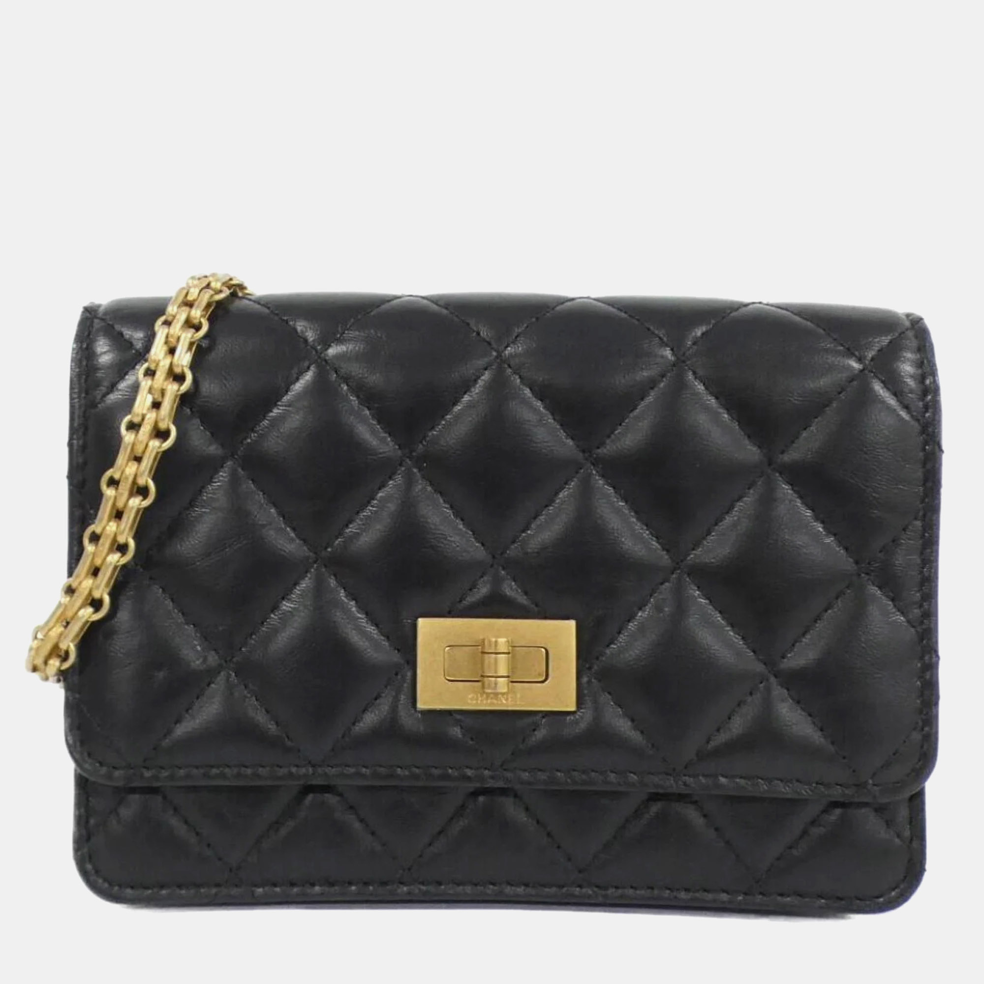 Chanel Black Chain Clutch