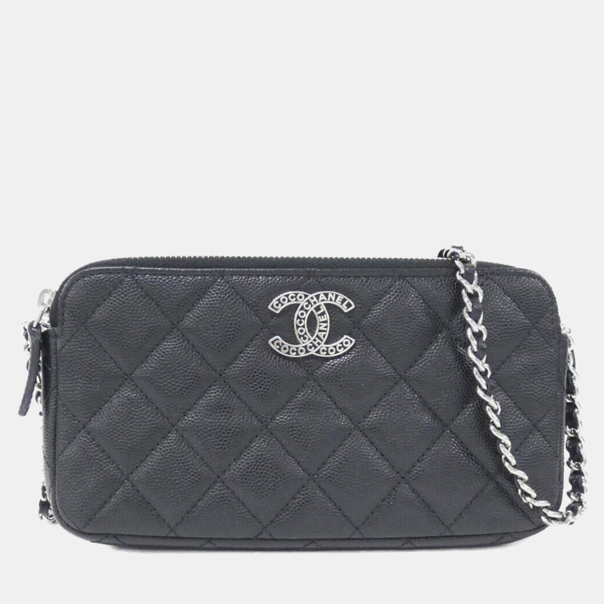 Chanel Black Chain Wallet Bag
Chanel Black Chain Wallet Bag