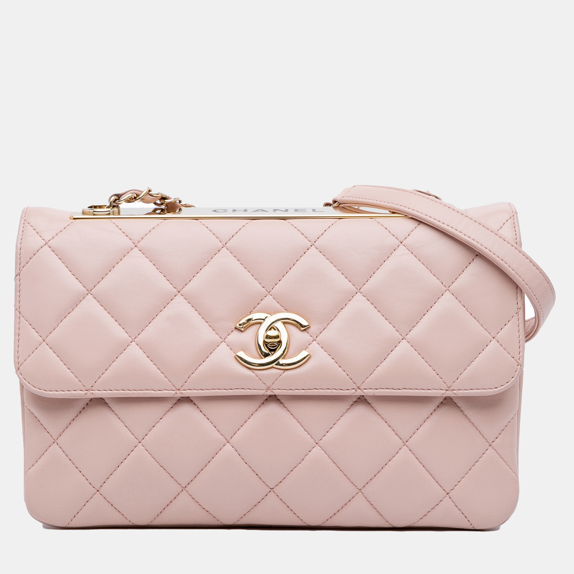 Chanel Pink Quilted Lambskin Trendy CC Flap