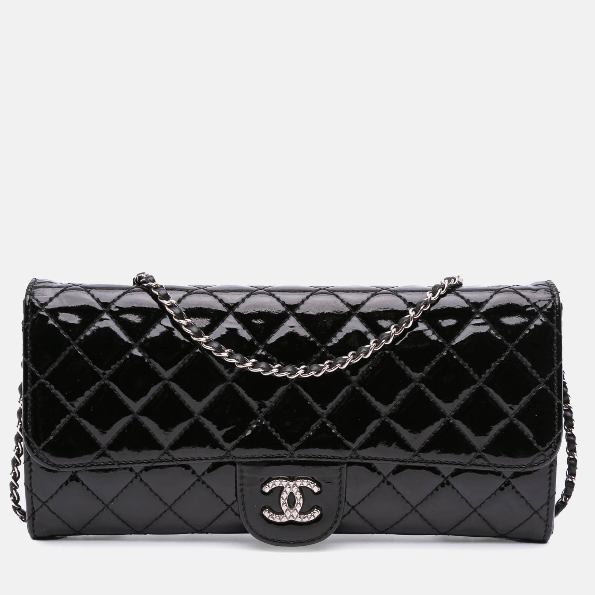 Chanel Black Quilted Patent Brilliant East West Wallet On Chain
Chanel Black Quilted Patent Brilliant East West Wallet On Chain