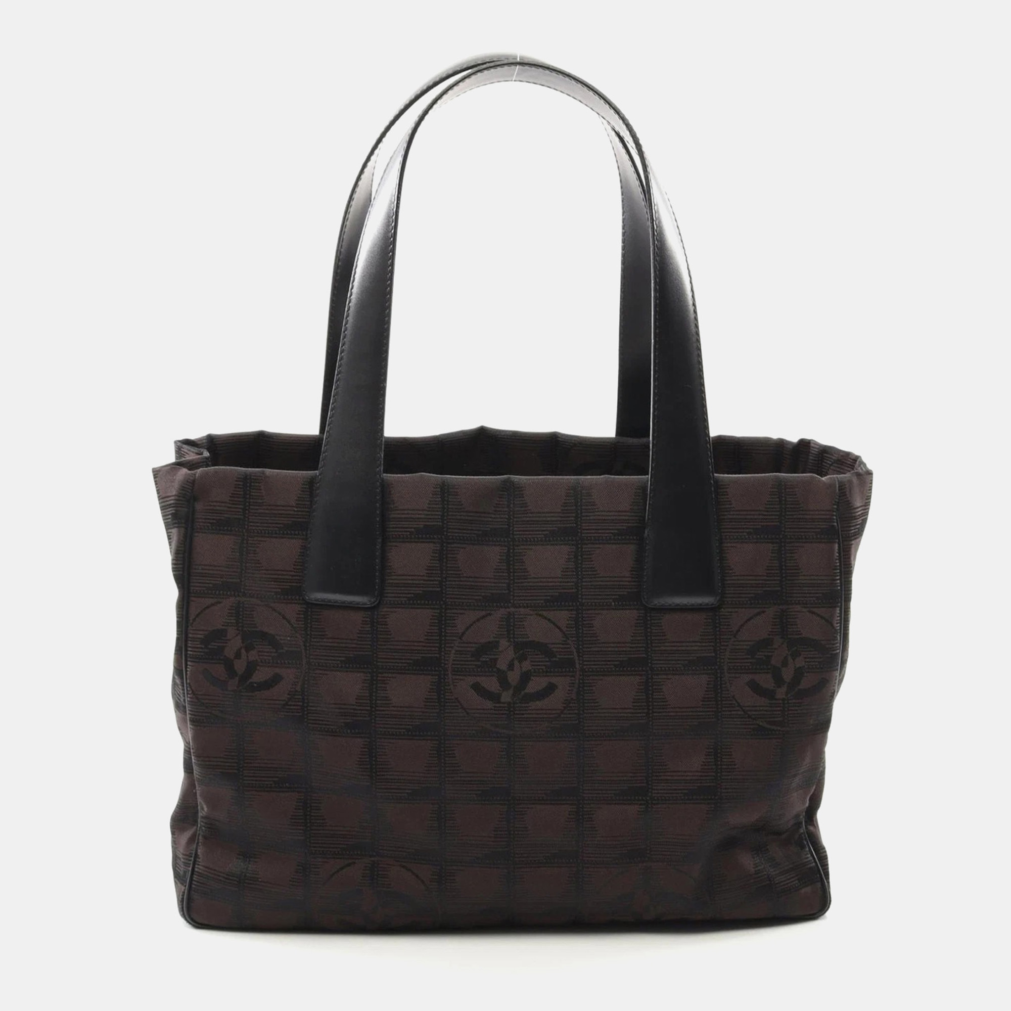 Chanel Leather Nylon Canvas New Travel Line Pm Tote Shoulder Bag, Black
Chanel Leather Nylon Canvas New Travel Line Pm Tote Shoulder Bag, Black