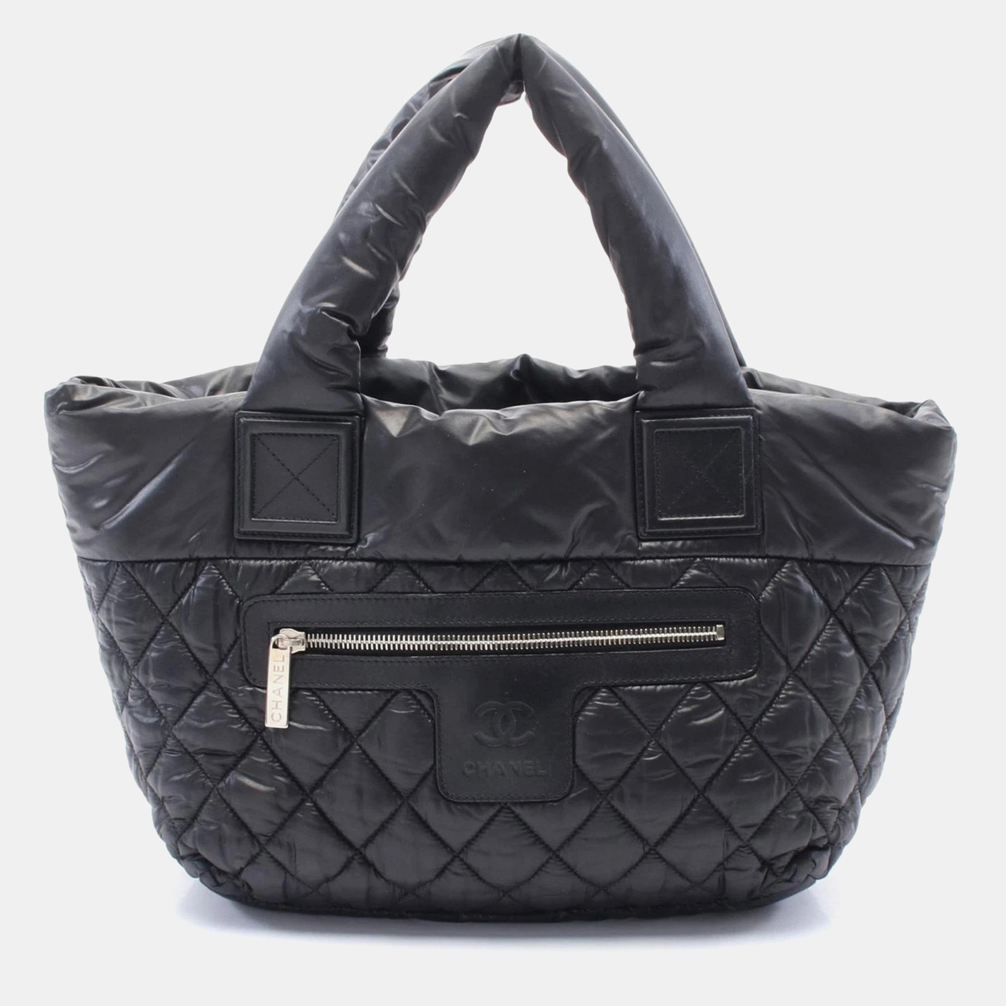 Chanel Coco Cocoon Small Tote Bag Nylon Leather Black Bordeaux Shw
Chanel Coco Cocoon Small Tote Bag Nylon Leather Black Bordeaux Shw