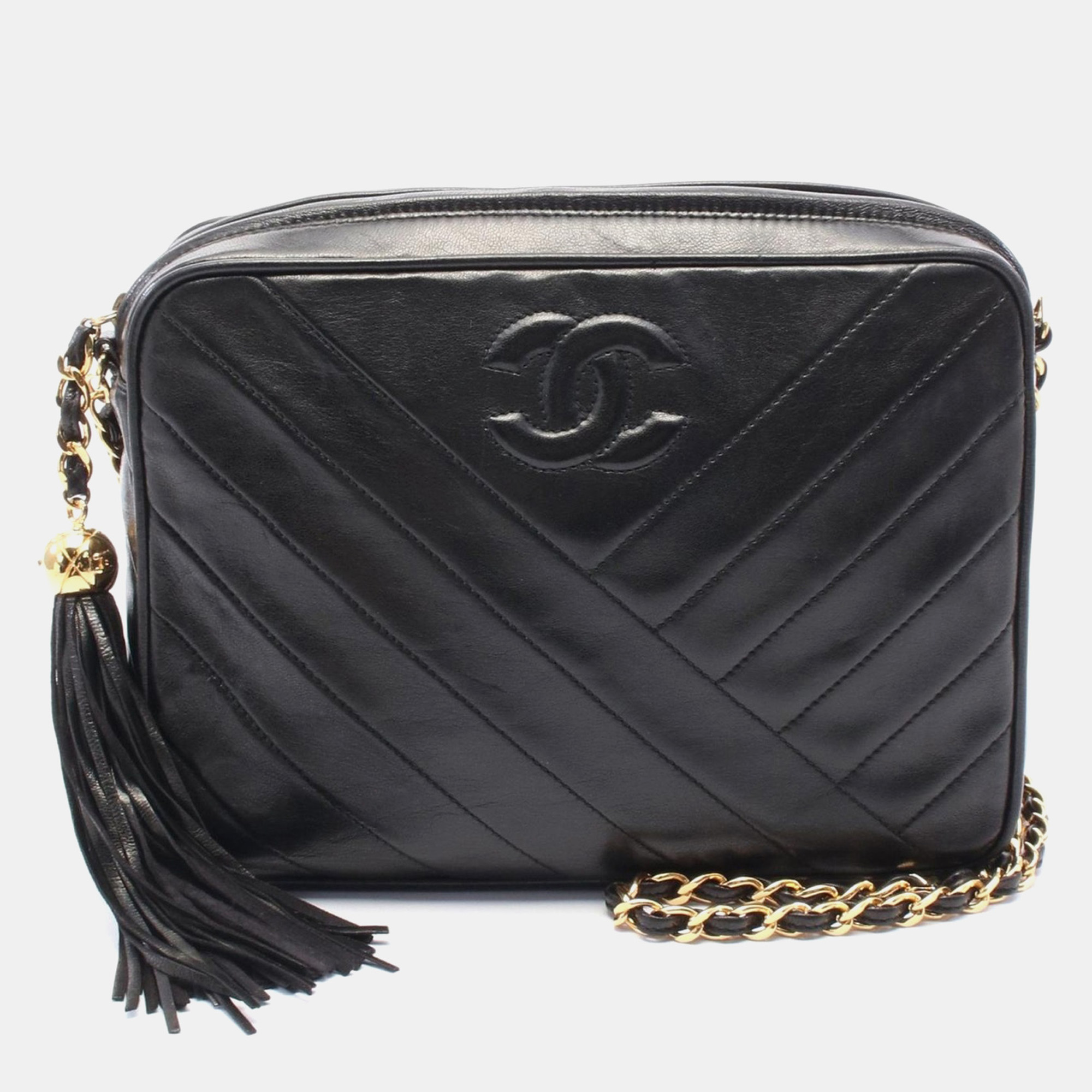 Chanel Coco Mark Chain Crossbody Shoulder Bag Tassel Lambskin Black Ghw
Chanel Coco Mark Chain Crossbody Shoulder Bag Tassel Lambskin Black Ghw