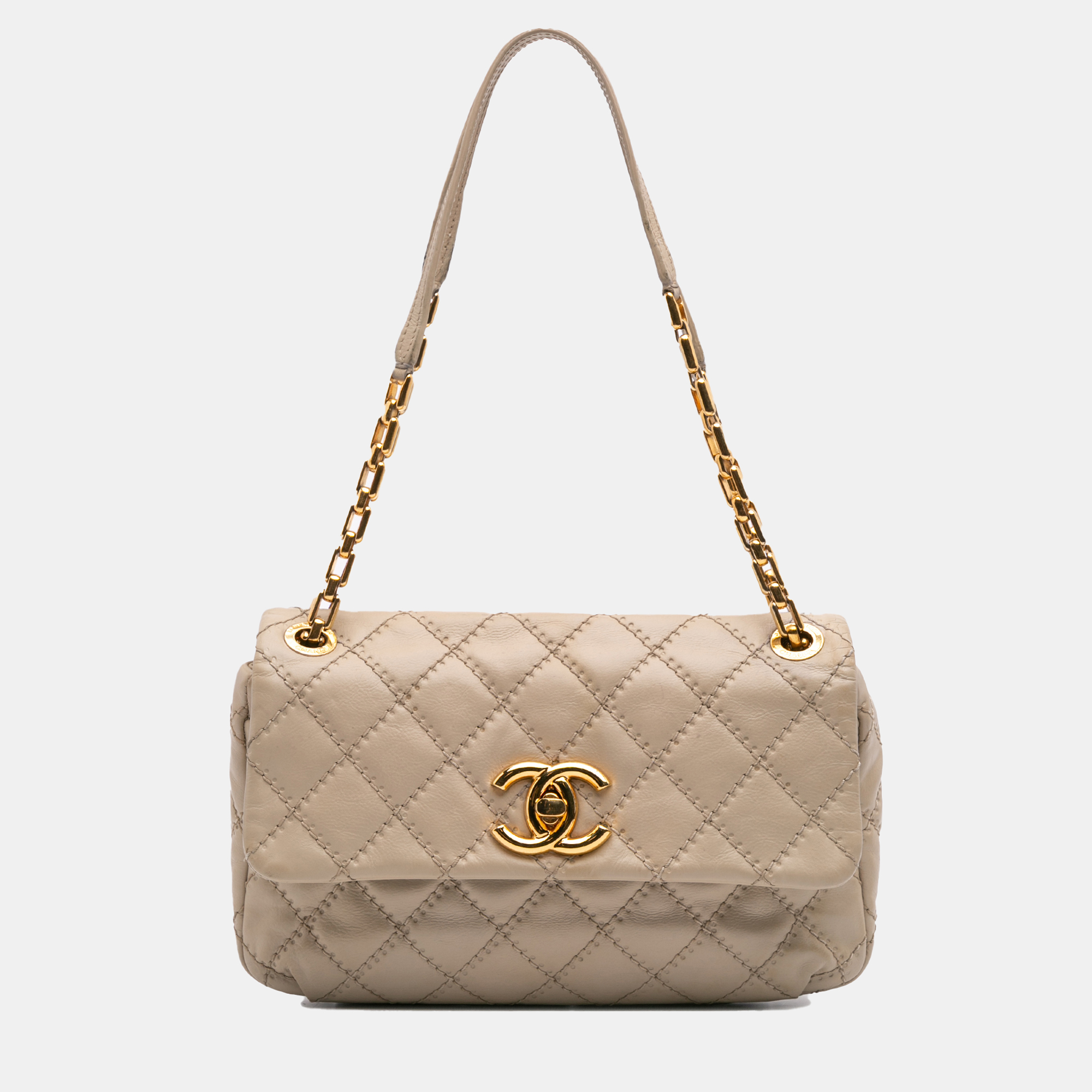 Chanel Brown Quilted Calfskin Ultimate Stitch Retro Chain Flap Bag
Chanel Brown Quilted Calfskin Ultimate Stitch Retro Chain Flap Bag