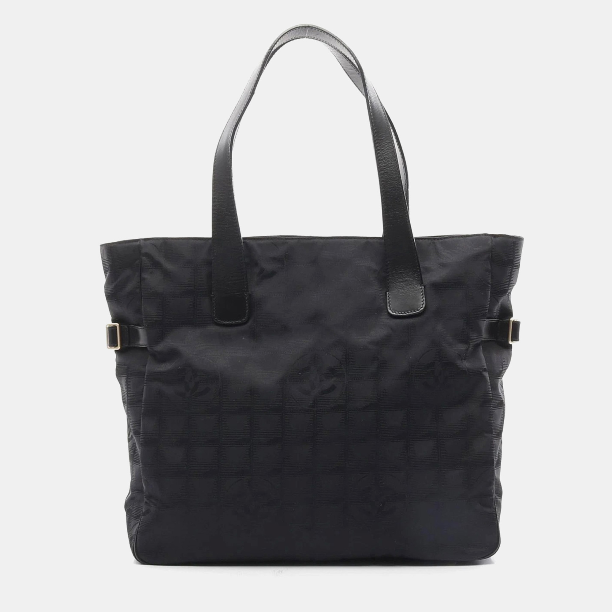 Chanel New Travel Line Gm Tote Bag Leather Nylon Canvas Black Ghw Cc
Chanel New Travel Line Gm Tote Bag Leather Nylon Canvas Black Ghw Cc
