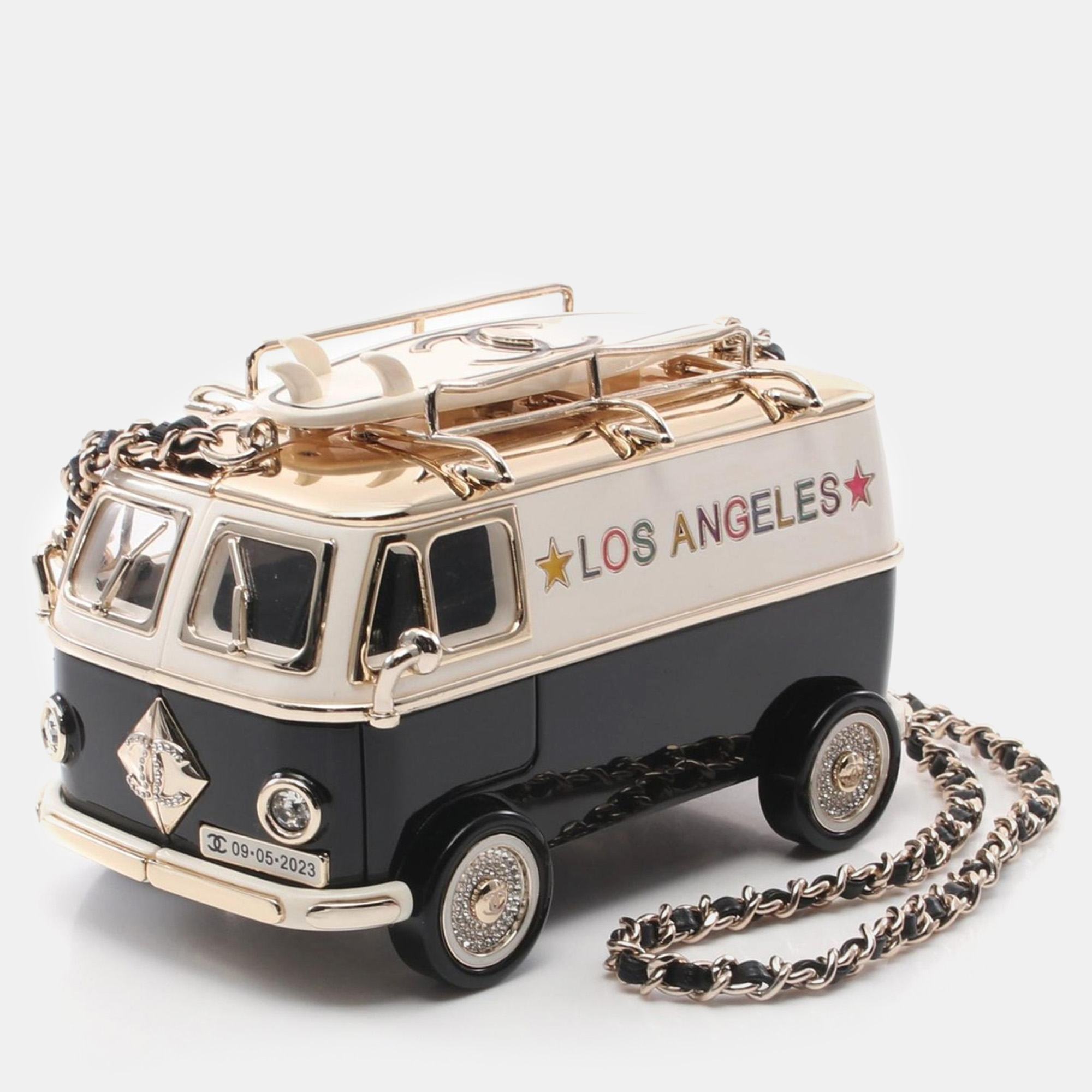 Chanel Leather Metal Plastic Mini Van Chain Shoulder Crossbody Bag, Black
Chanel Leather Metal Plastic Mini Van Chain Shoulder Crossbody Bag, Black