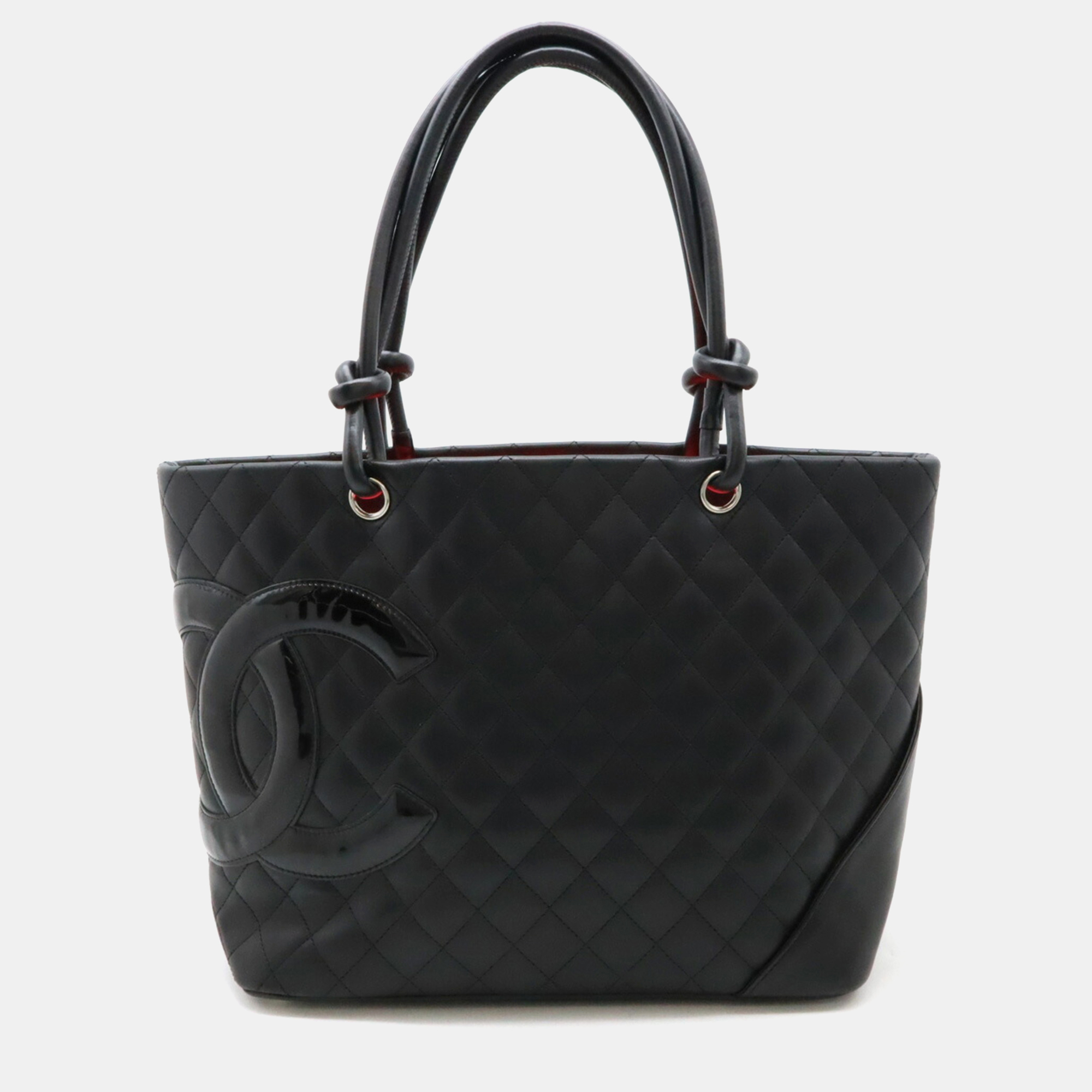 Chanel Cambon Line Coco Mark Large Tote Bag Soft Calfskin Enamel Black Pink
Chanel Cambon Line Coco Mark Large Tote Bag Soft Calfskin Enamel Black Pink
