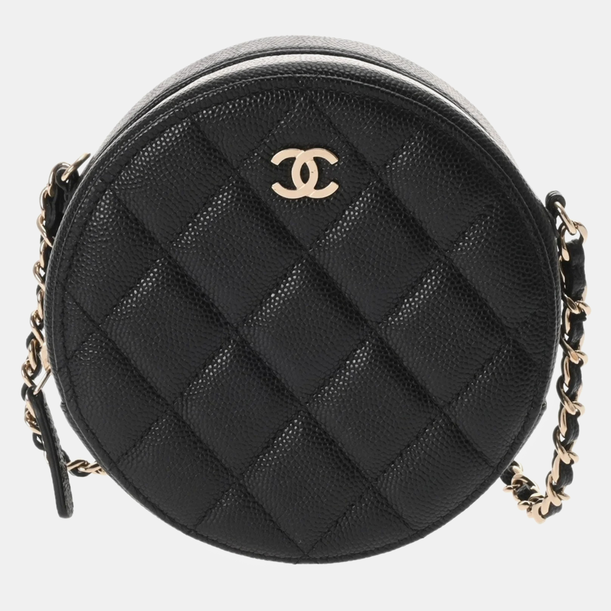 Chanel Chanel Matelasse Round Chain Shoulder Black Caviar Skin Bag
Chanel Chanel Matelasse Round Chain Shoulder Black Caviar Skin Bag