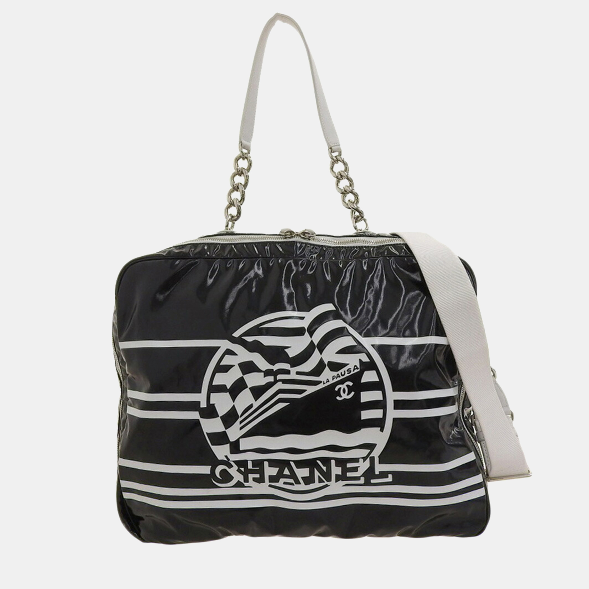 Chanel 19 Cruise Collection La Pausa Bag With Seal No. 27 Camera Case Black X White
Chanel 19 Cruise Collection La Pausa Bag With Seal No. 27 Camera Case Black X White