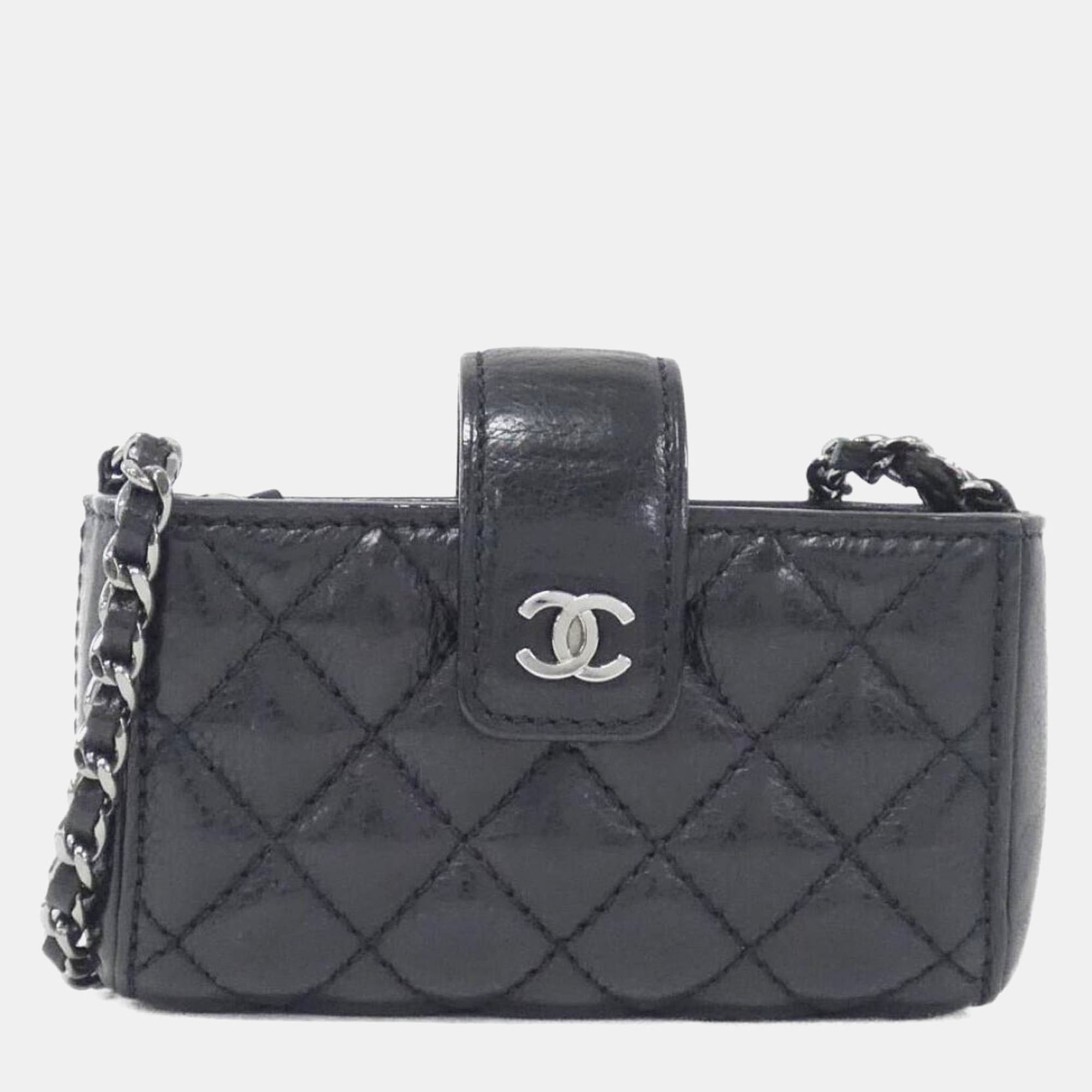 Chanel Black Quilted Calf Leather Mini Phone Holder Crossbody Bag
Chanel Black Quilted Calf Leather Mini Phone Holder Crossbody Bag