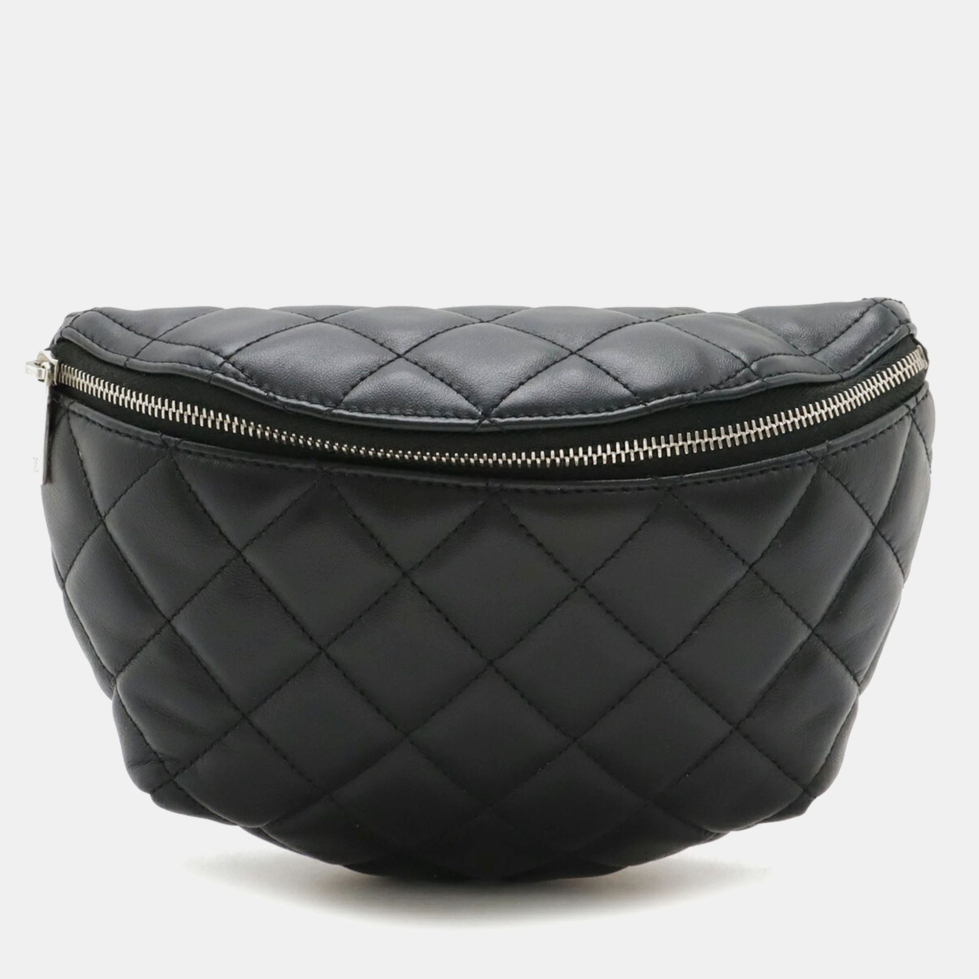 Chanel Black Matelasse Lambskin Leather Body Waist Pouch Belt Bag
Chanel Black Matelasse Lambskin Leather Body Waist Pouch Belt Bag