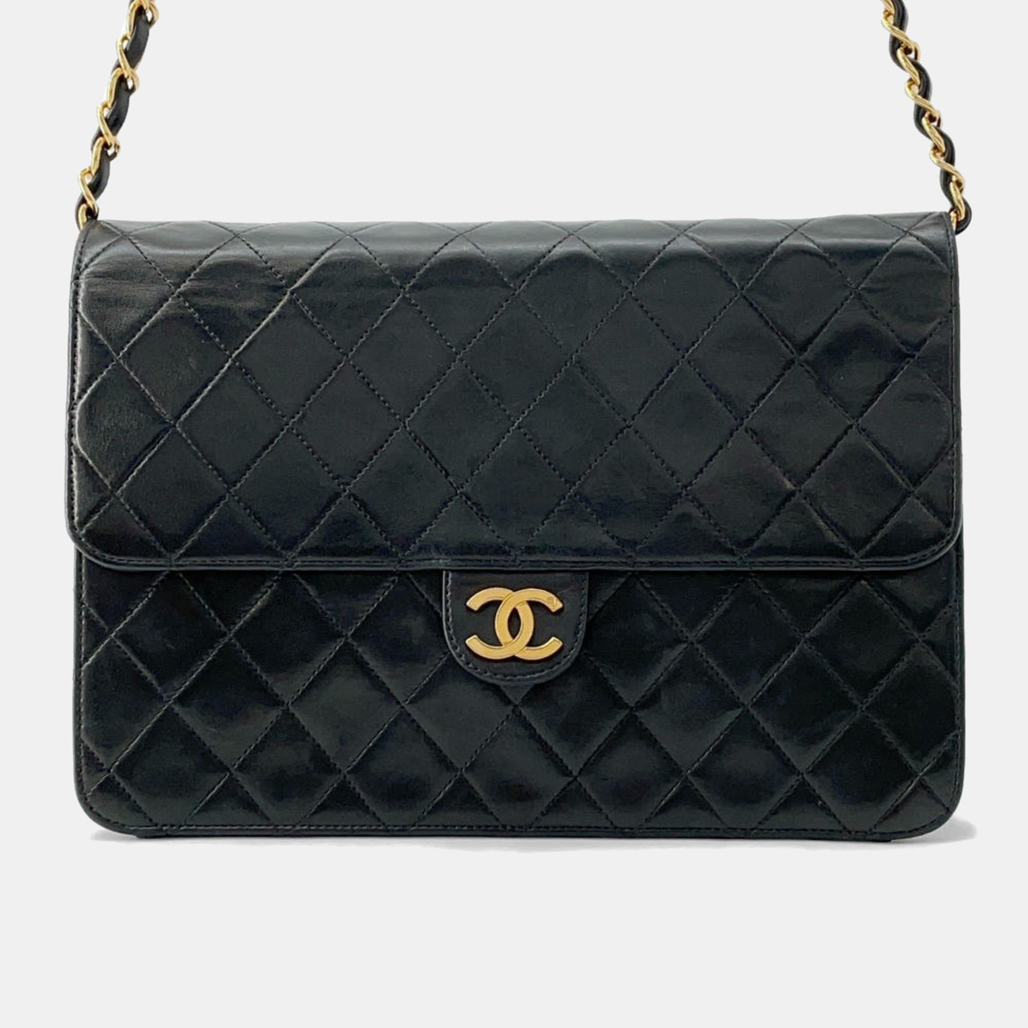 Chanel Chain Shoulder Bag Matelasse Coco Mark Push Lock Lambskin Black
Chanel Chain Shoulder Bag Matelasse Coco Mark Push Lock Lambskin Black