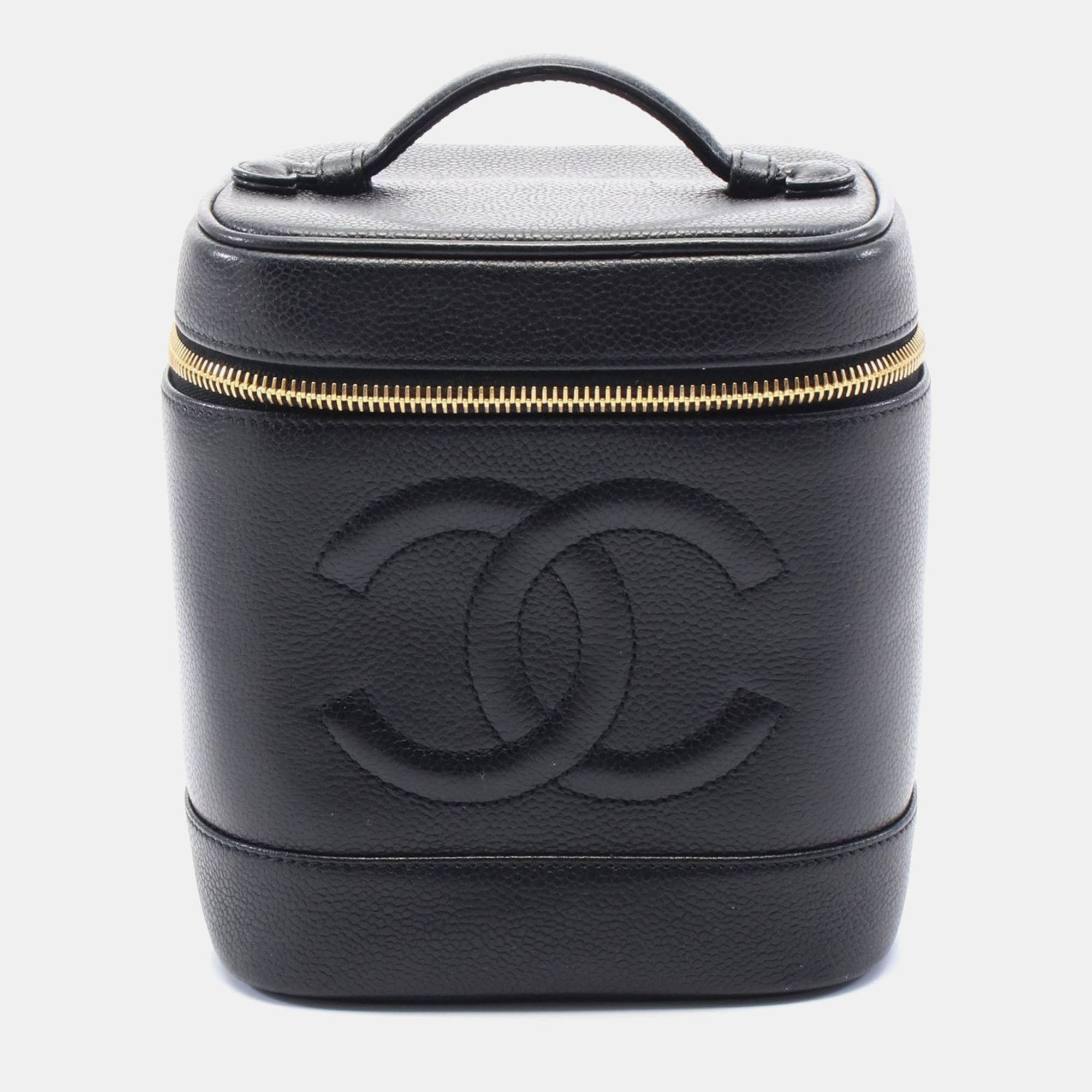 Chanel Black Grained Galfskin Leather Coco Mark Vanity Handbag
Chanel Black Grained Galfskin Leather Coco Mark Vanity Handbag