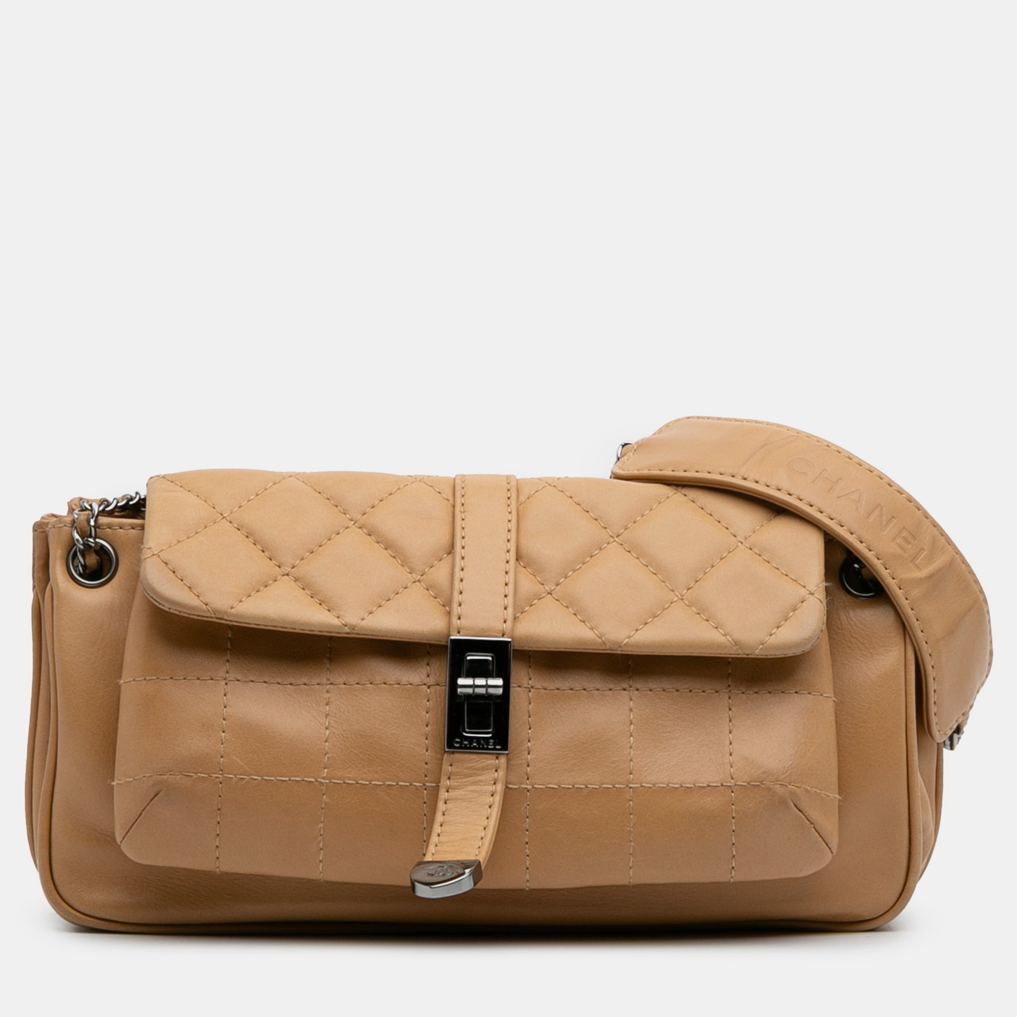 Chanel Brown Quilted Lambskin Mademoiselle Lock Accordion Flap
Chanel Brown Quilted Lambskin Mademoiselle Lock Accordion Flap