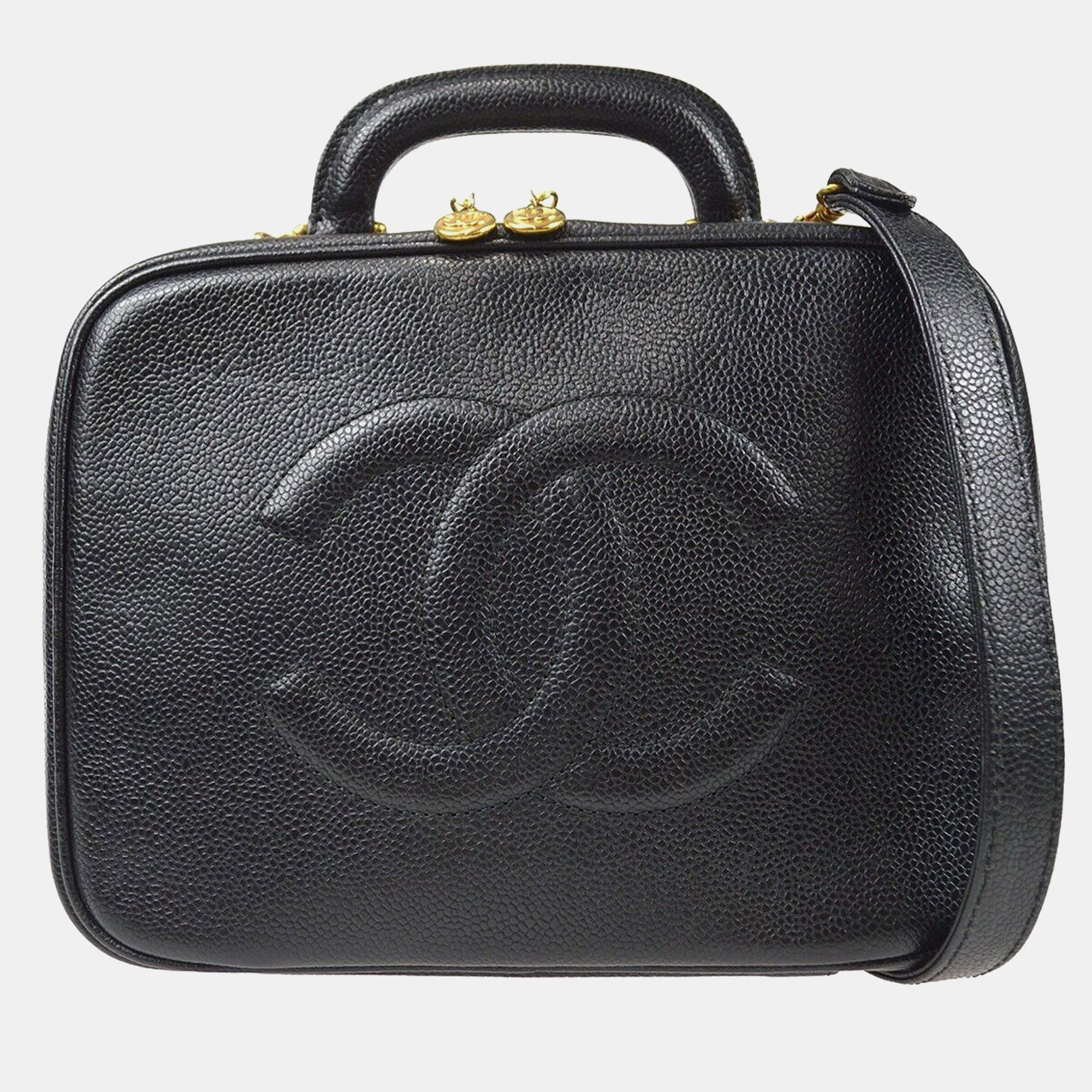Chanel Black Calfskin Timeless Lunch Box Vanity 24 2way Handbag
Chanel Black Calfskin Timeless Lunch Box Vanity 24 2way Handbag