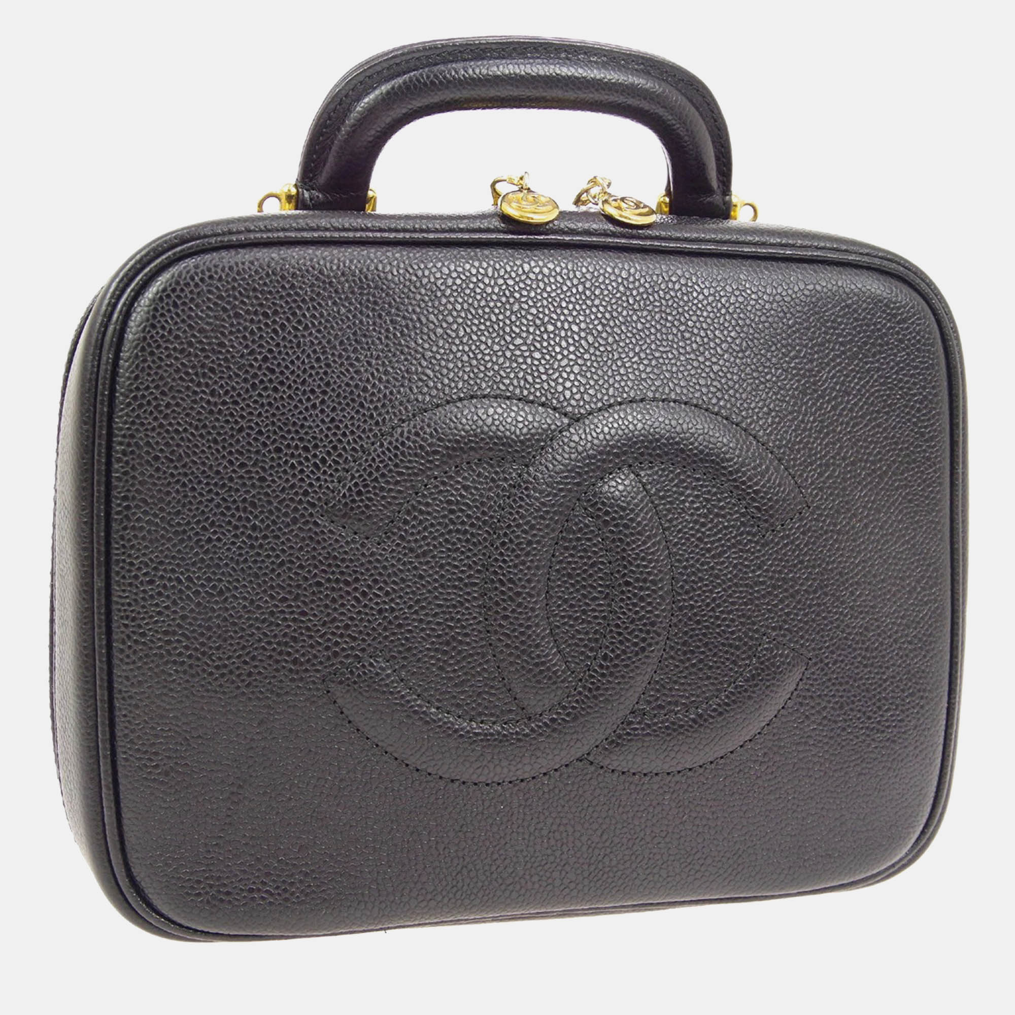 Chanel Black Calfskin Timeless Lunch Box Vanity 24 2way Handbag
Chanel Black Calfskin Timeless Lunch Box Vanity 24 2way Handbag