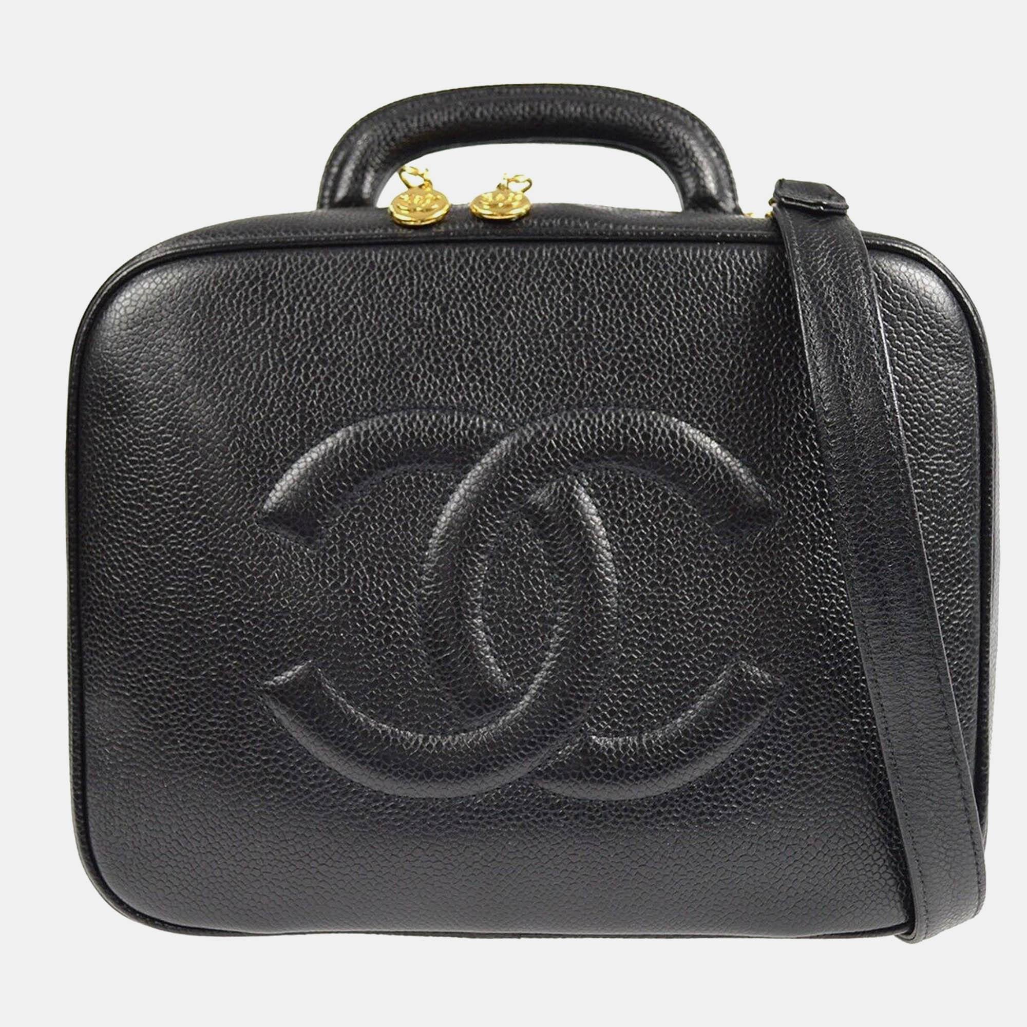 Chanel Black Calfskin Timeless Lunch Box Vanity 24 2way Handbag
Chanel Black Calfskin Timeless Lunch Box Vanity 24 2way Handbag