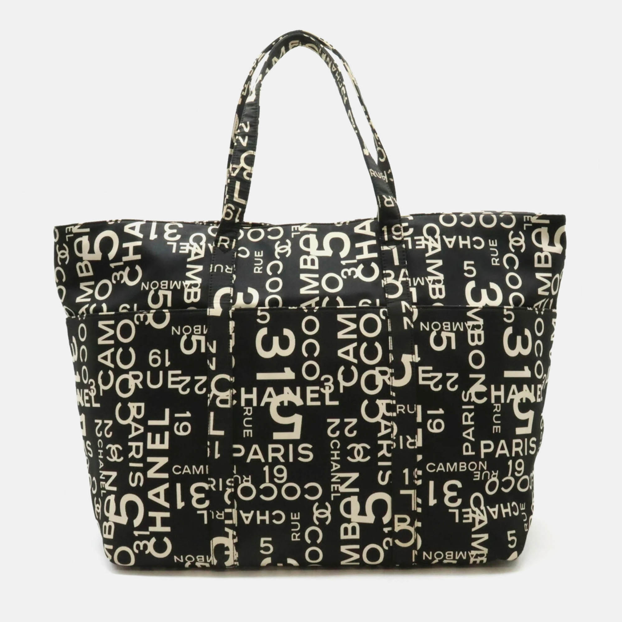 Chanel By Sea Line Tote Bag Large Plastic Chain Canvas Black Ivory
Chanel By Sea Line Tote Bag Large Plastic Chain Canvas Black Ivory