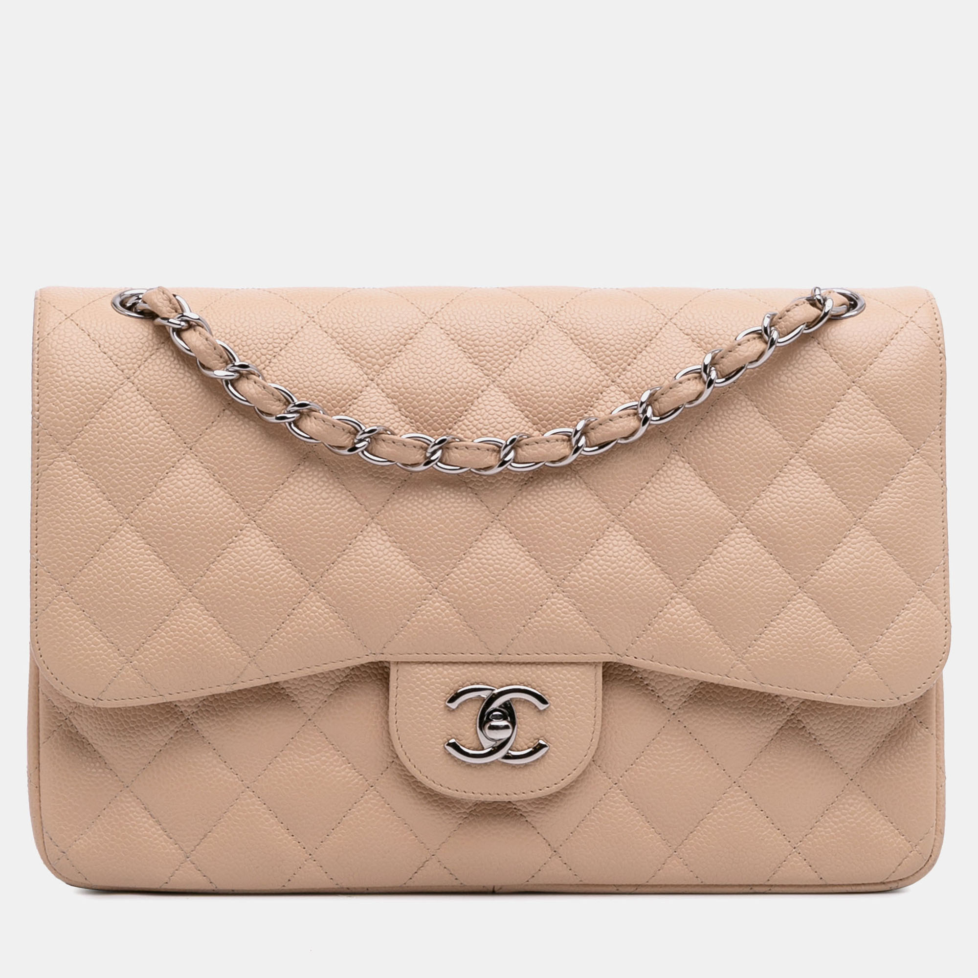 Chanel Brown Jumbo Classic Caviar Double Flap Bag
Chanel Brown Jumbo Classic Caviar Double Flap Bag
