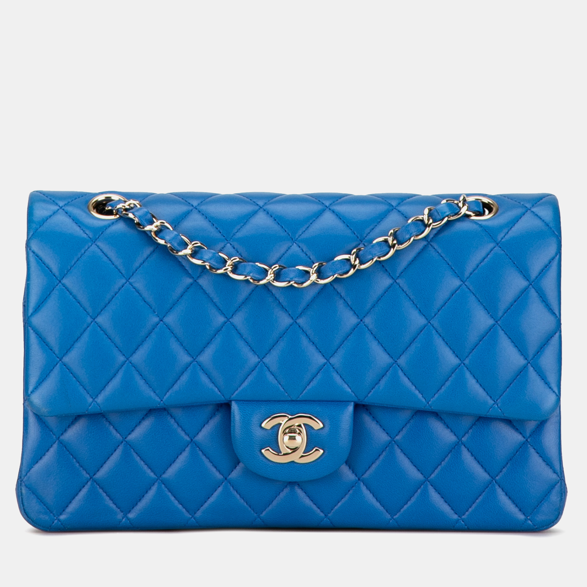 Chanel Blue Medium Classic Lambskin Double Flap
Chanel Blue Medium Classic Lambskin Double Flap