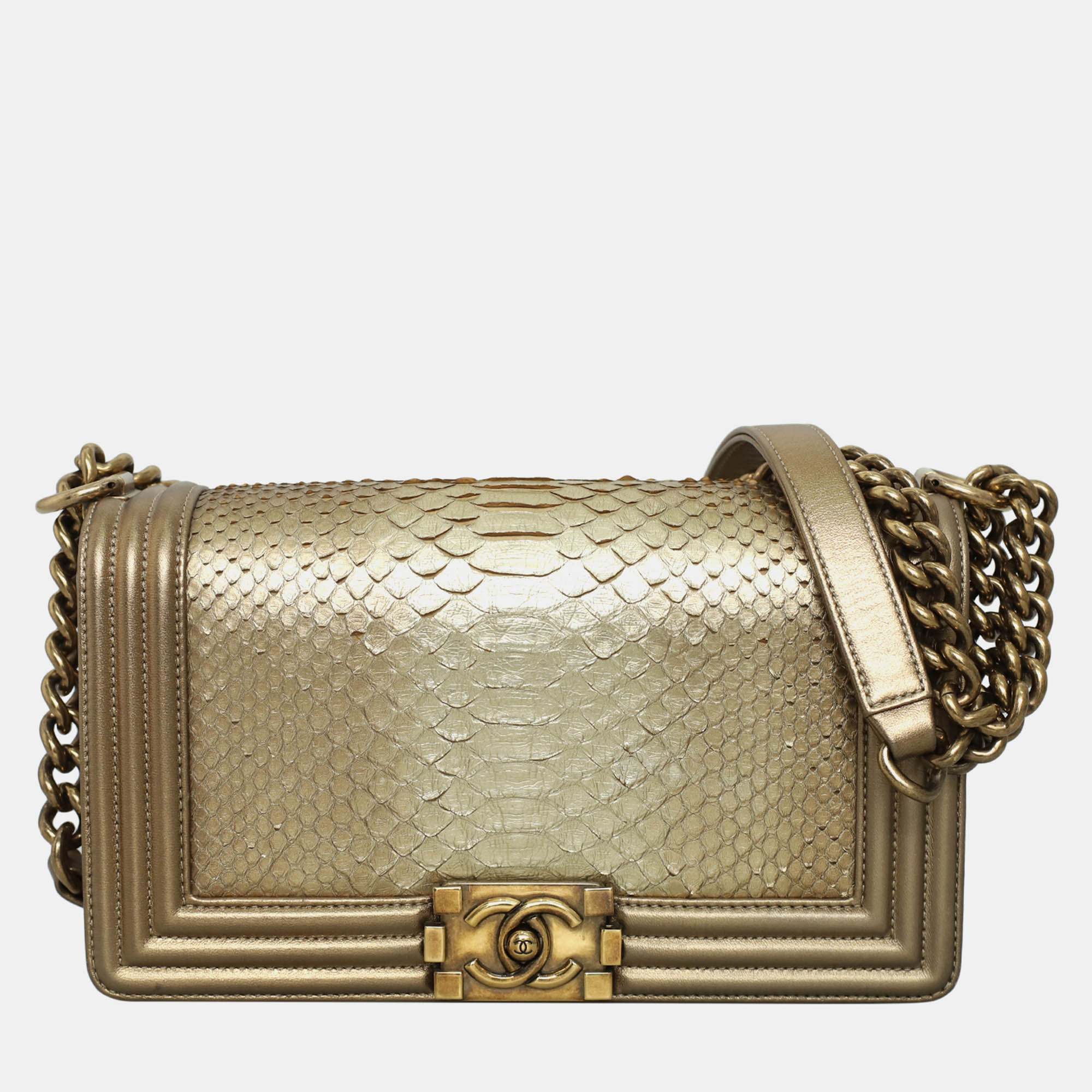 Chanel Python Old Medium Boy Bag - Chanel - Modalova