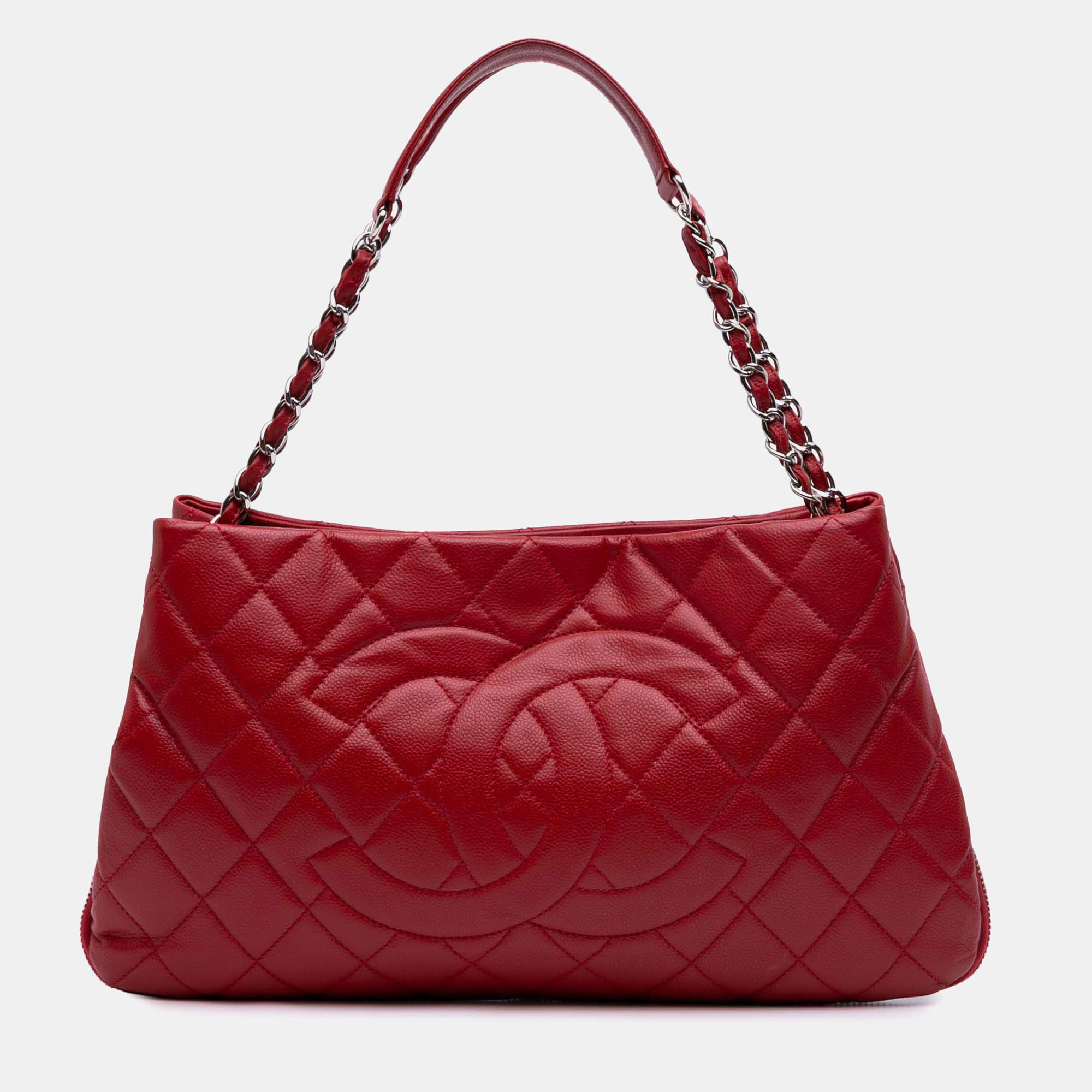Quilted Caviar Expandable Zip Tote - Chanel - Modalova