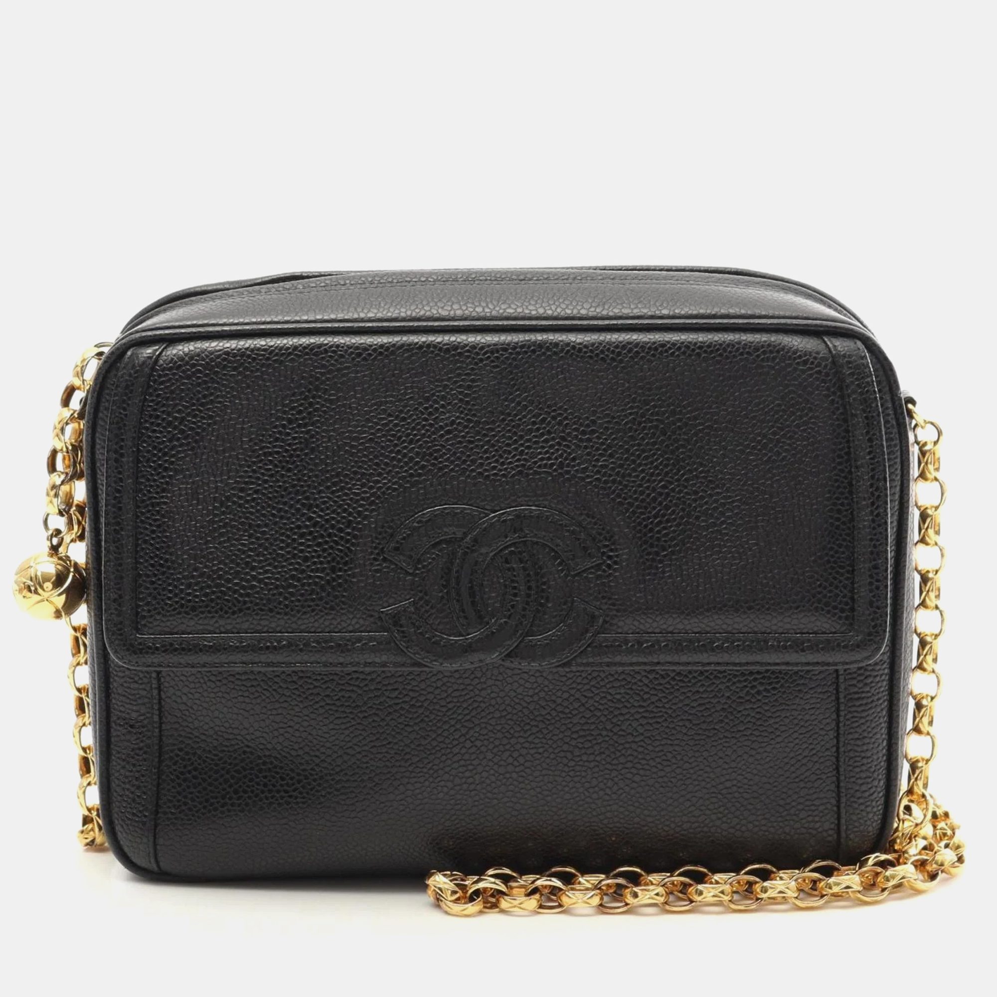Coco Mark Caviar Skin Shoulder Bag - Chanel - Modalova