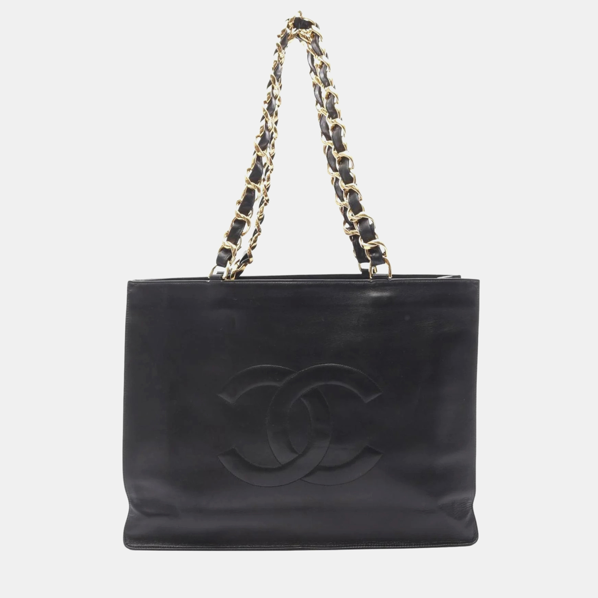 Large Coco Mark Tote Bag Lambskin (Sheepskin) - Chanel - Modalova