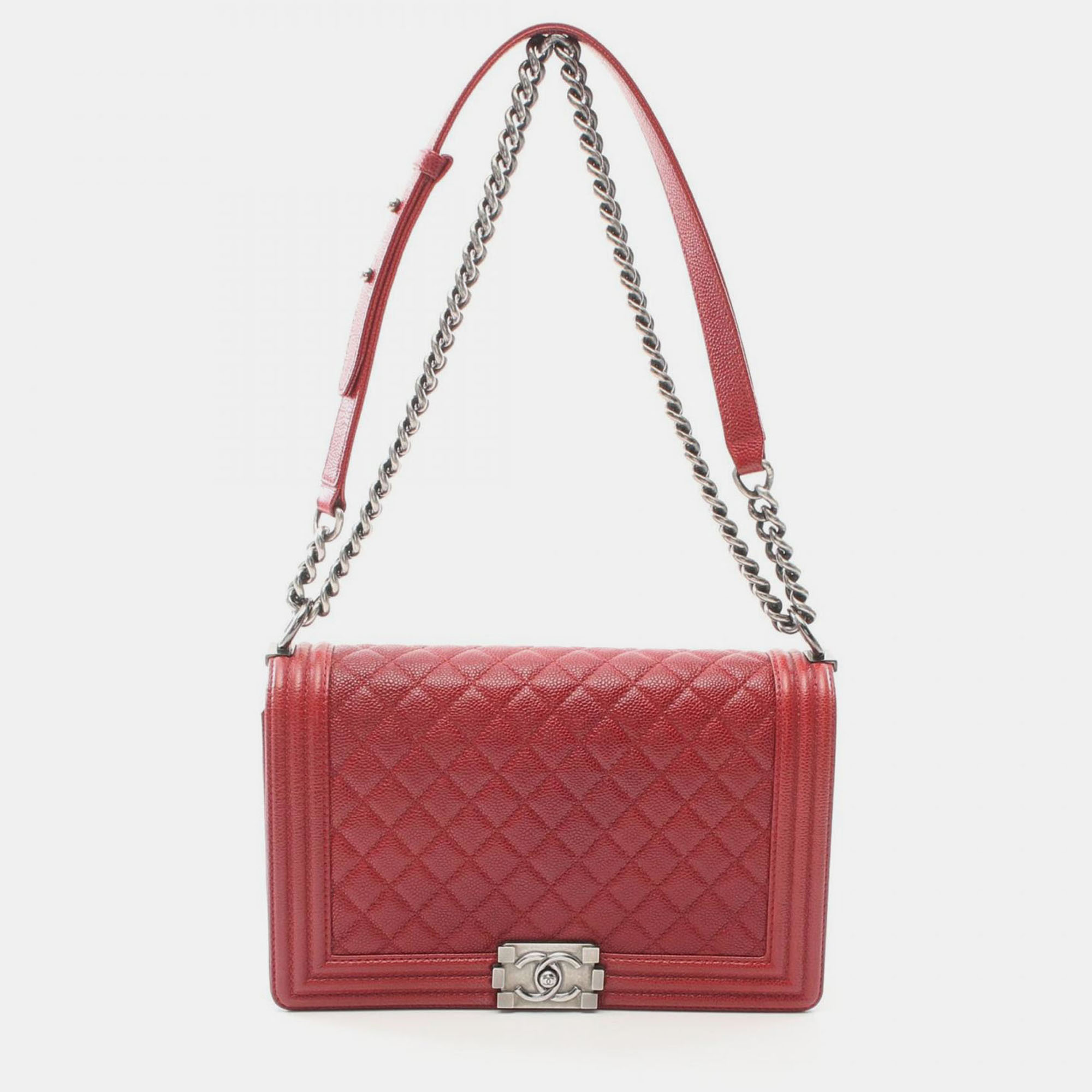 Chanel Boy Red Calf Leather Shoulder Bag
Chanel Boy Red Calf Leather Shoulder Bag
