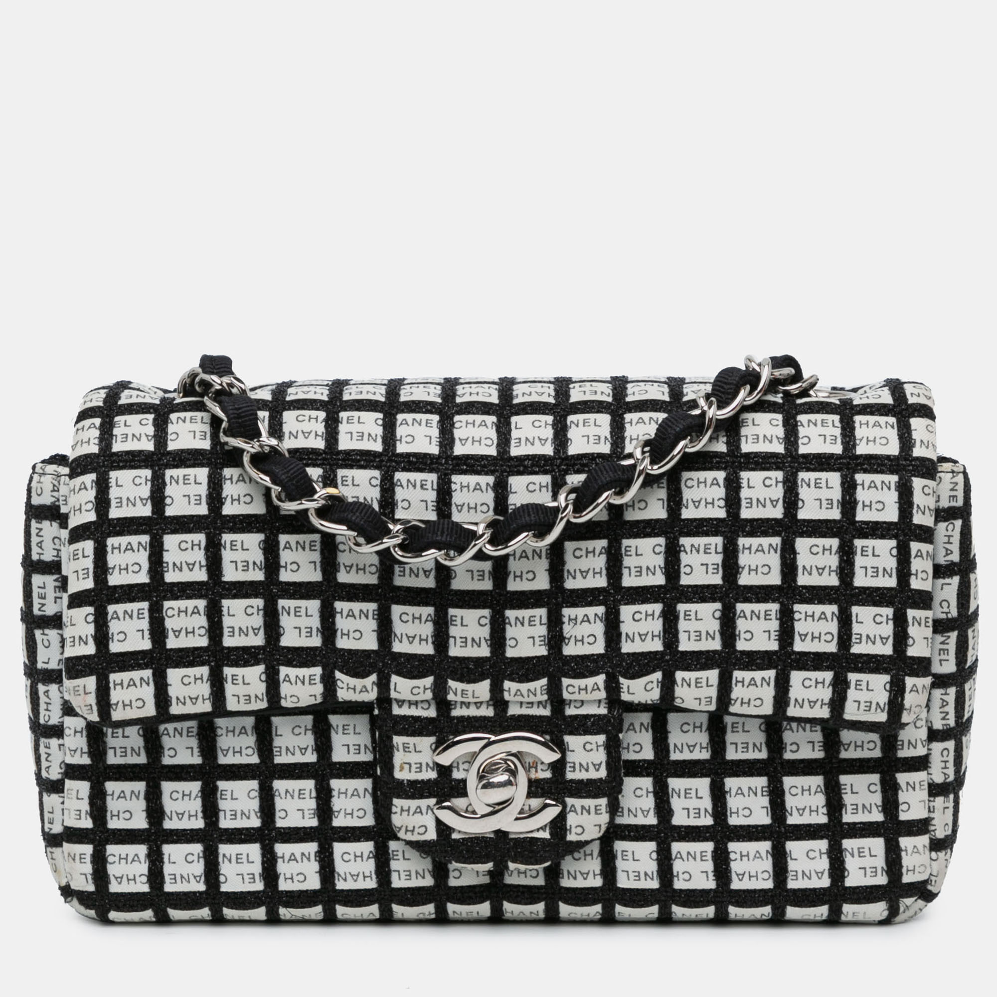 Chanel White Mini Rectangular Classic Ribbon Tweed Double Flap
Chanel White Mini Rectangular Classic Ribbon Tweed Double Flap